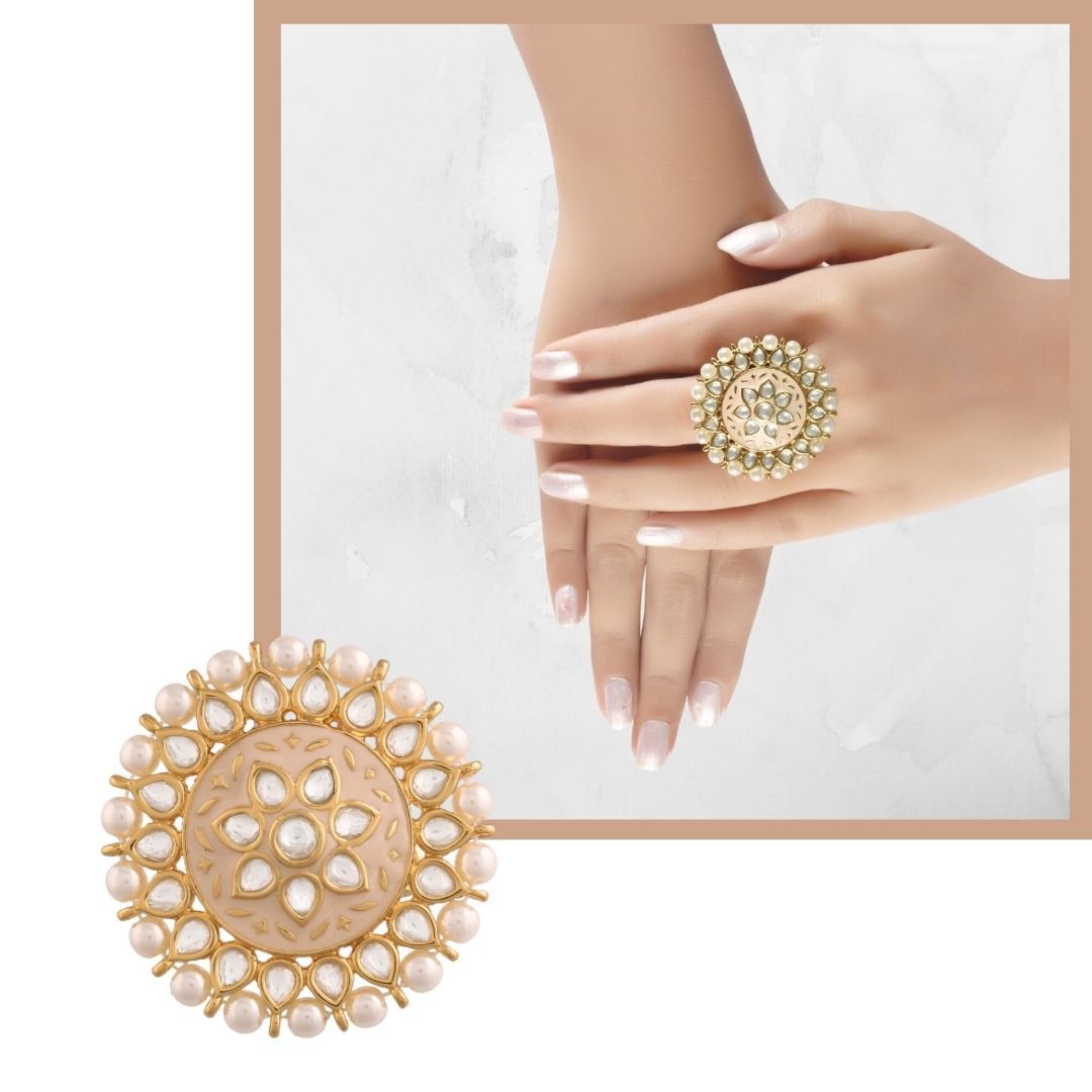 Women's Tradtional Meenakari finger ring