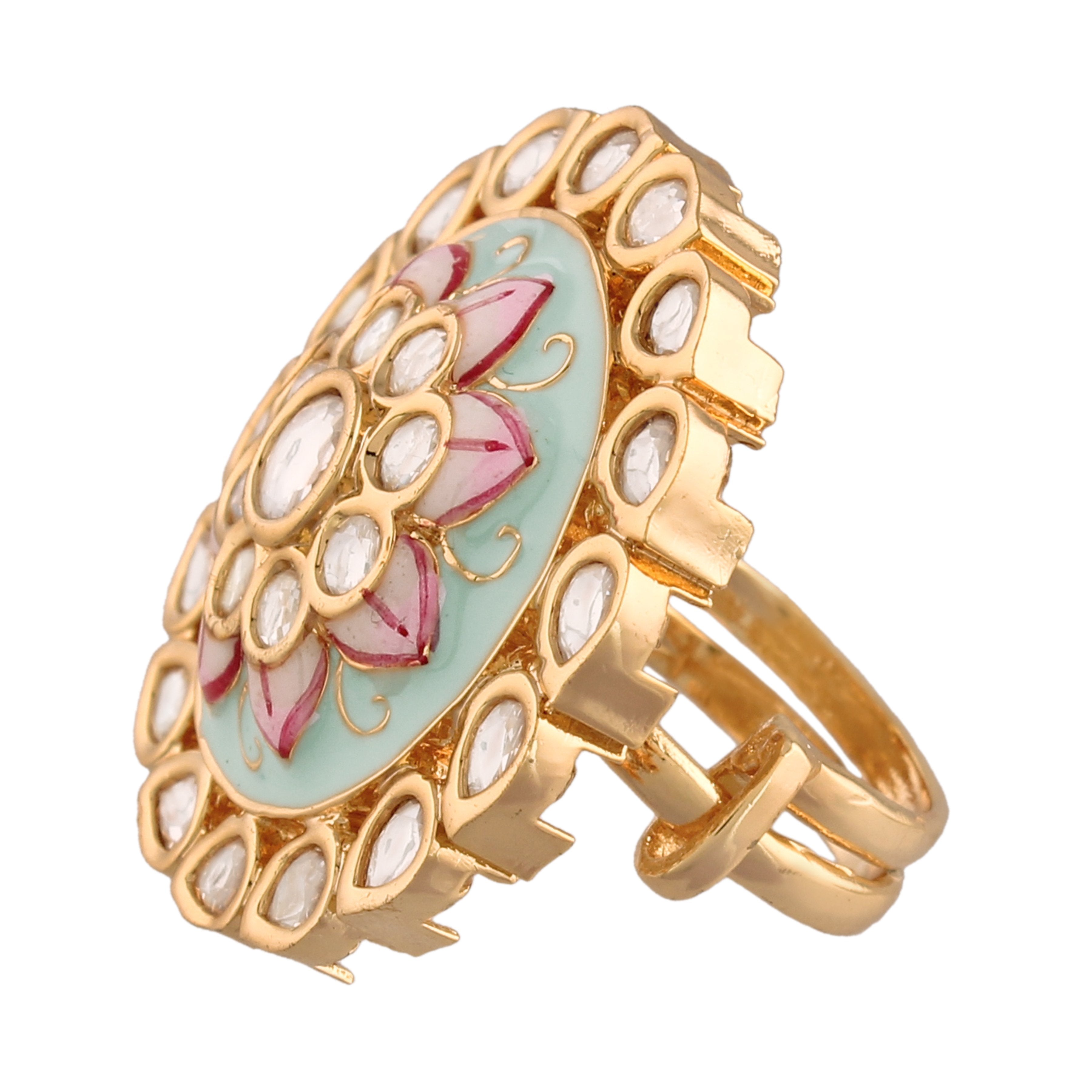 Women's Tradtional Meenakari finger ring