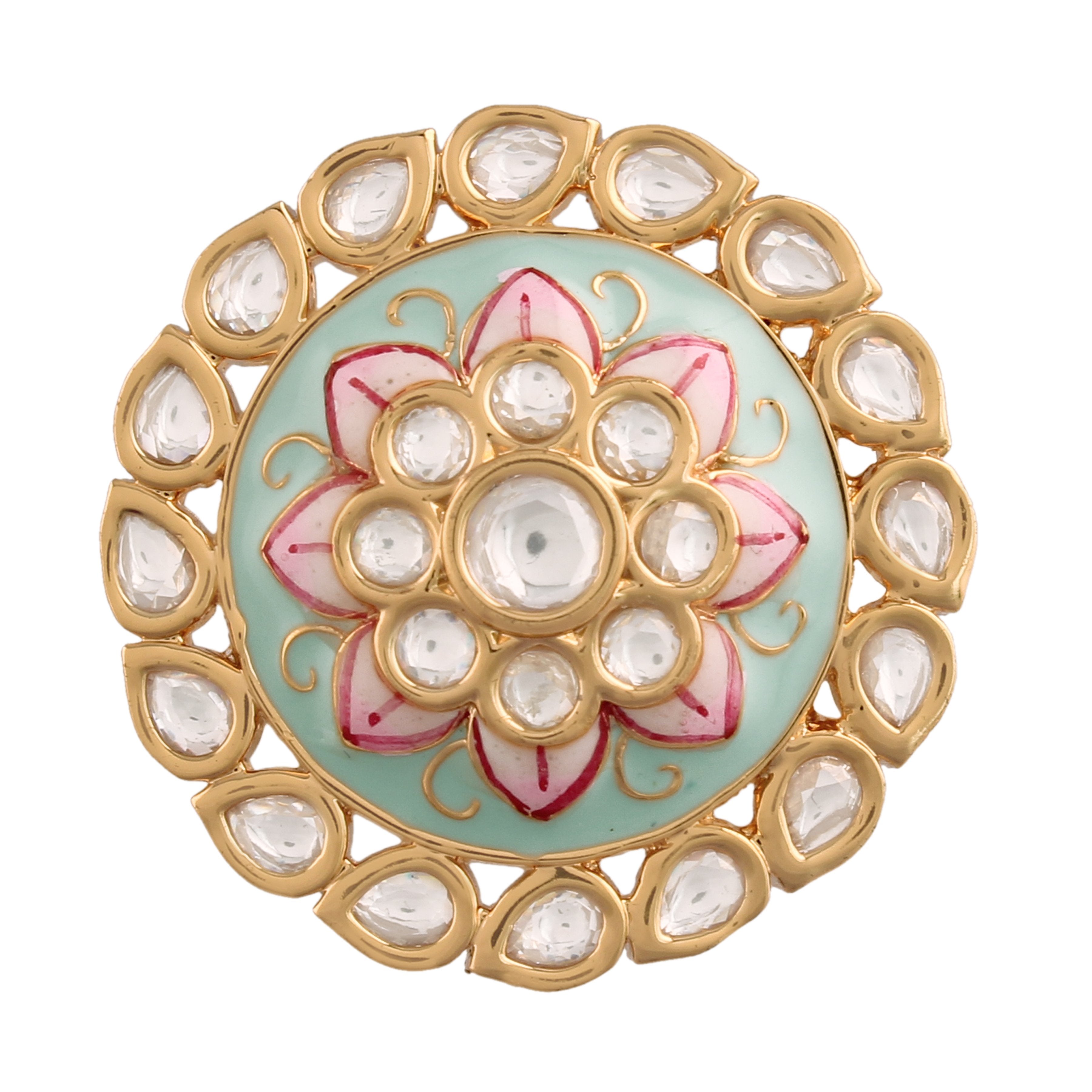 Women's Tradtional Meenakari finger ring