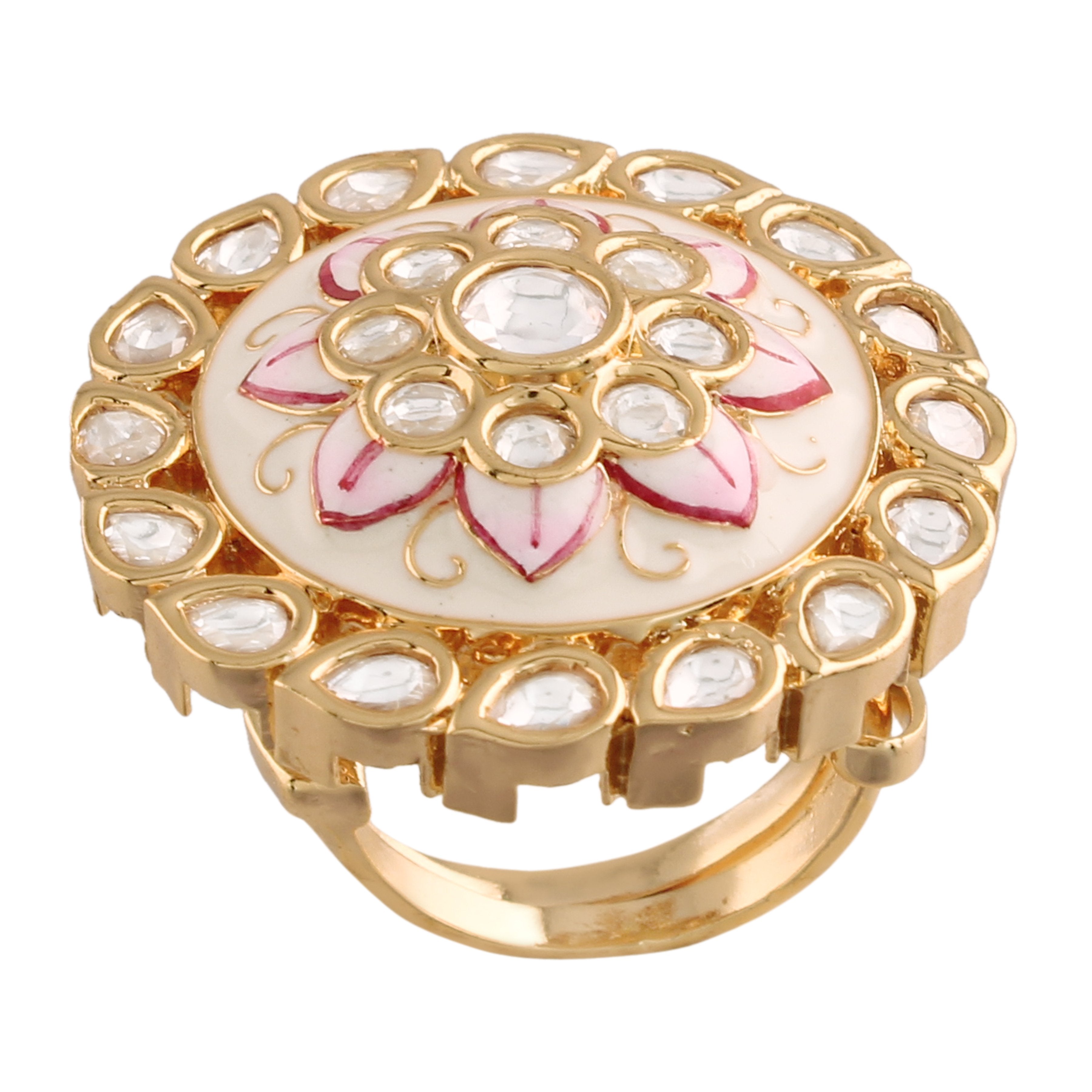 Women's Tradtional Meenakari finger ring