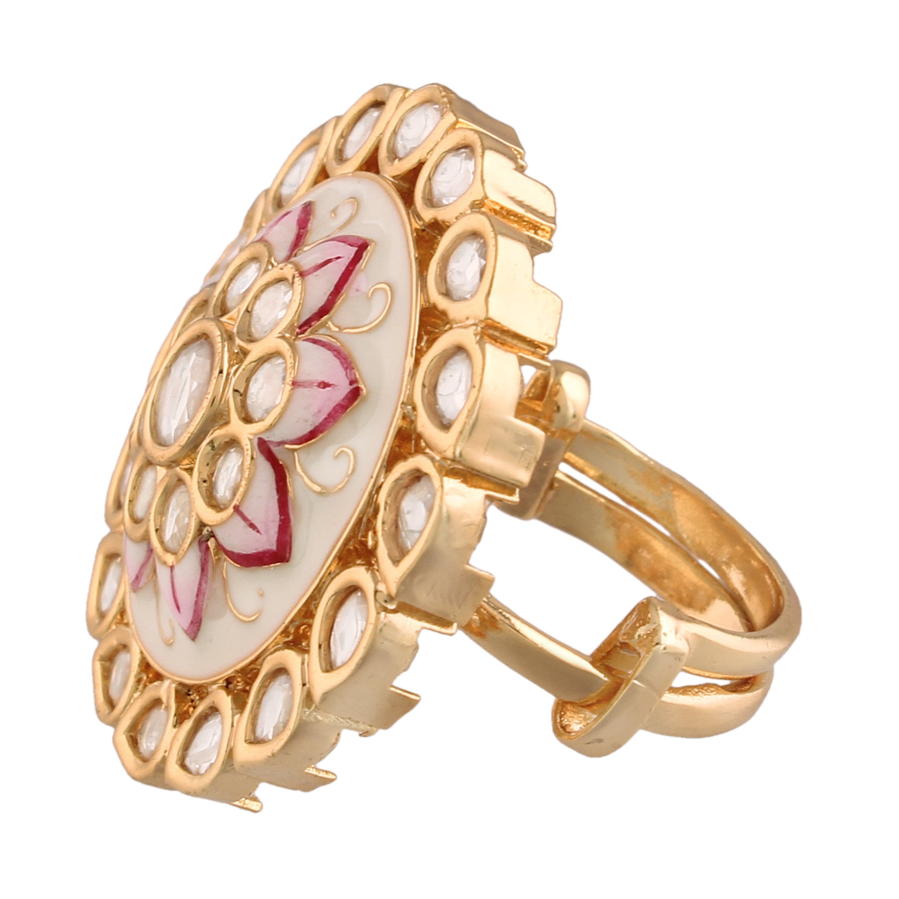 Women's Tradtional Meenakari finger ring