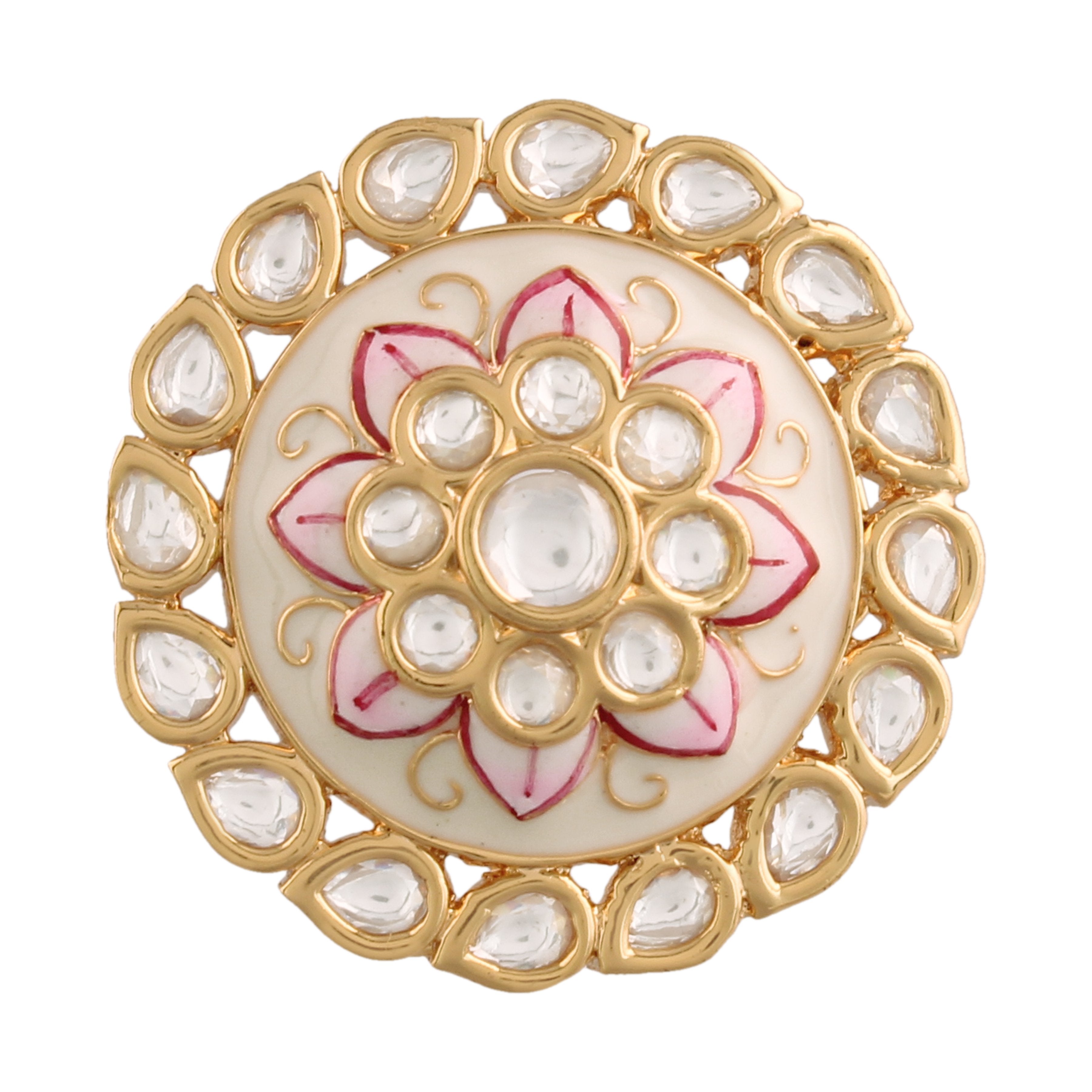 Women's Tradtional Meenakari finger ring