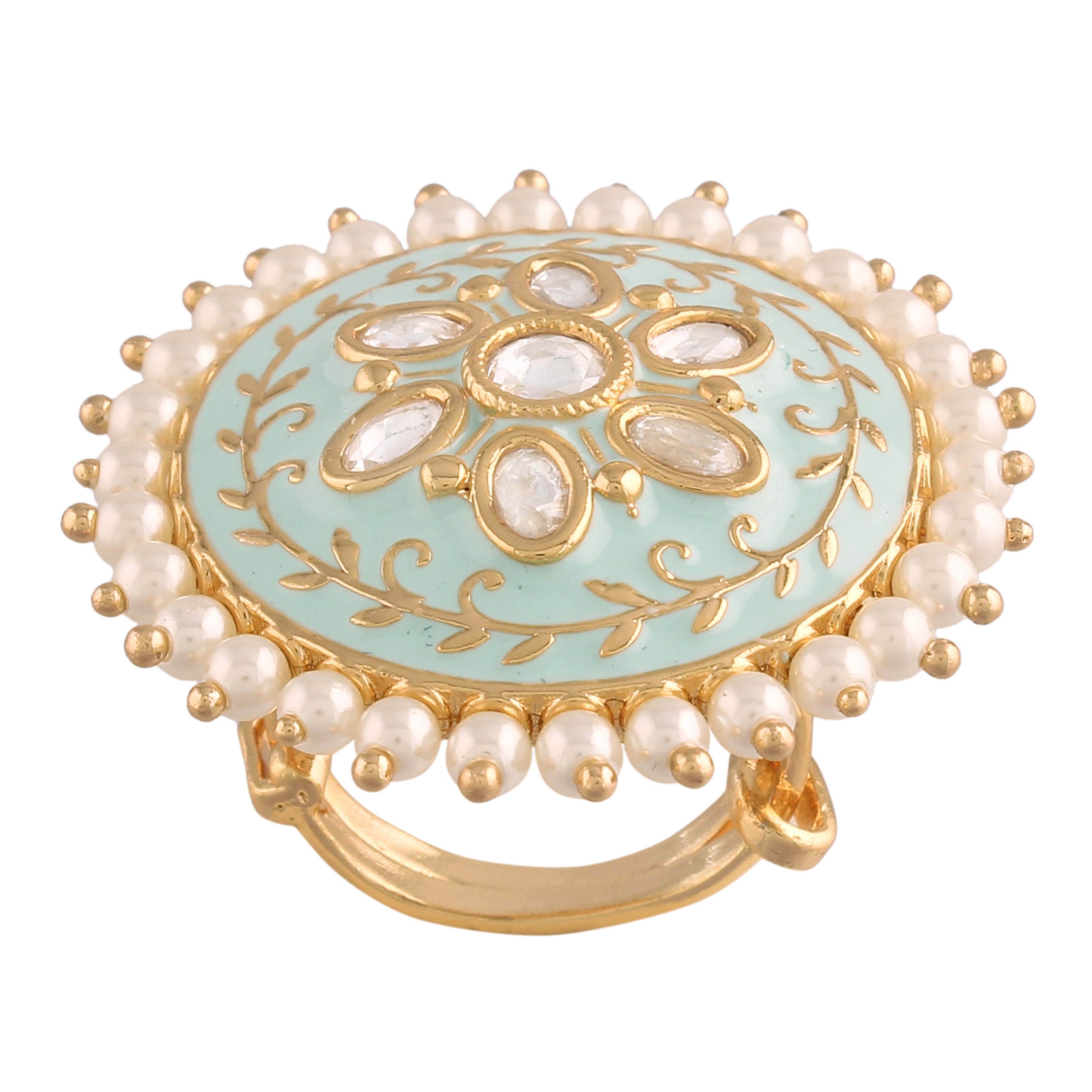 Women's Tradtional Meenakari finger ring