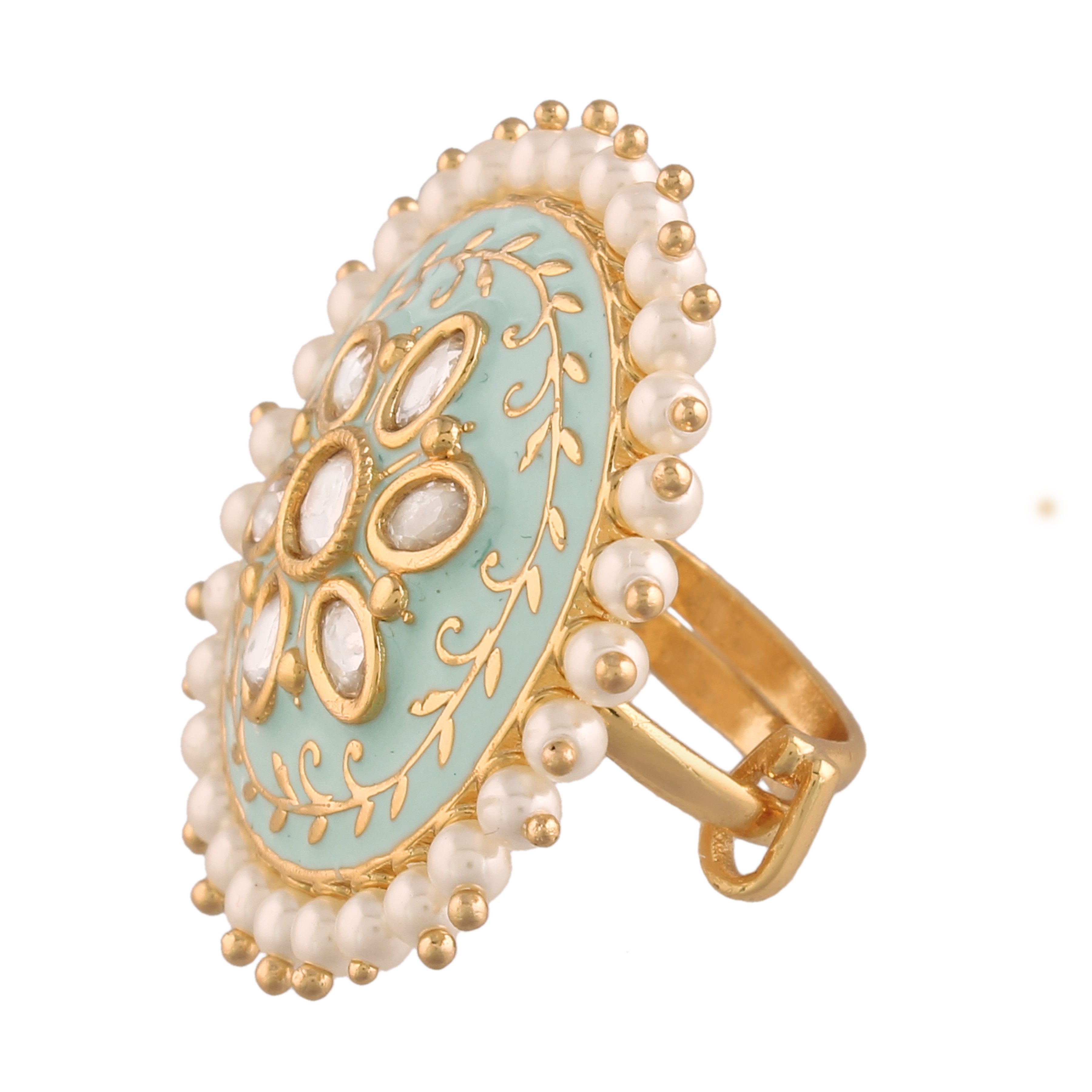 Women's Tradtional Meenakari finger ring