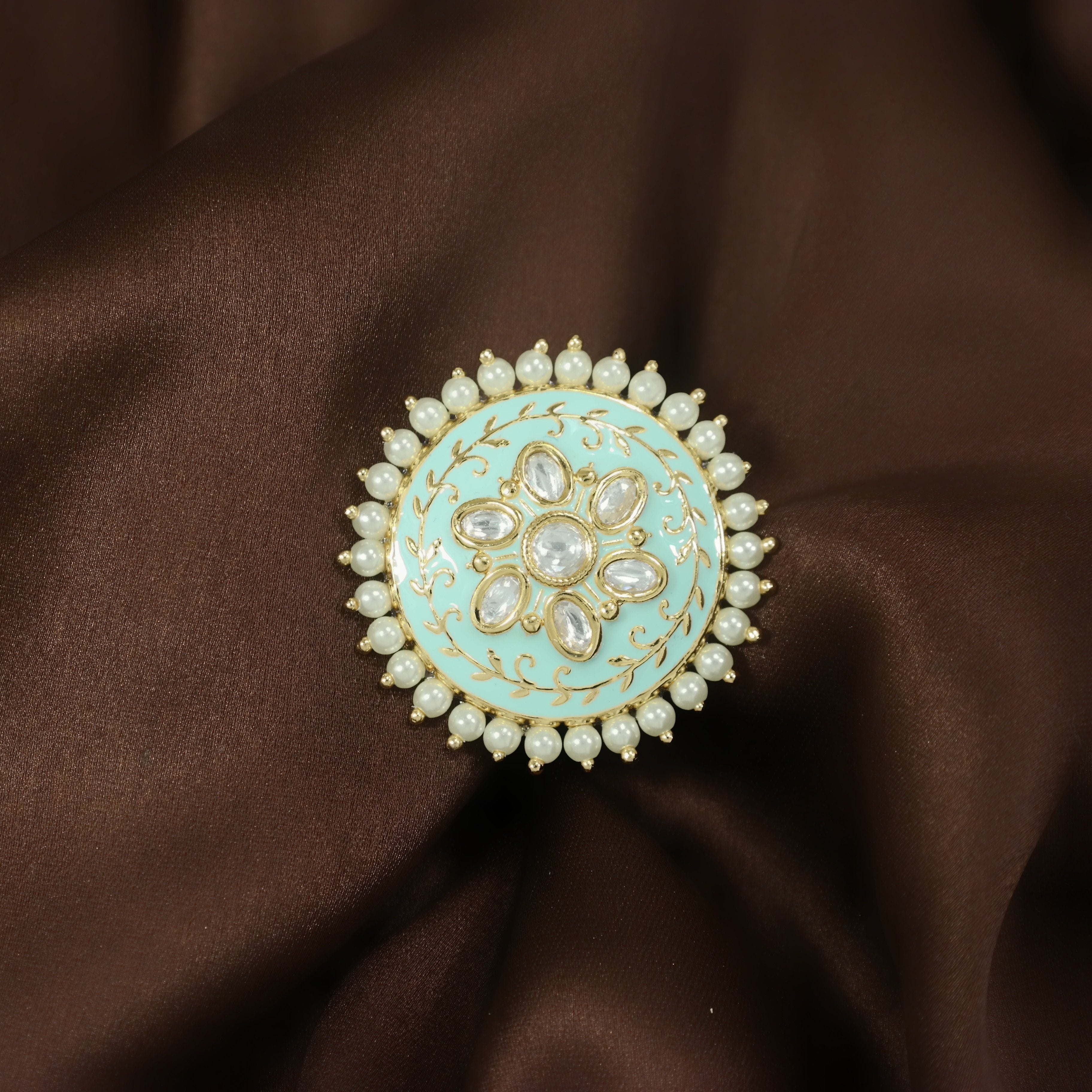 Women's Tradtional Meenakari finger ring