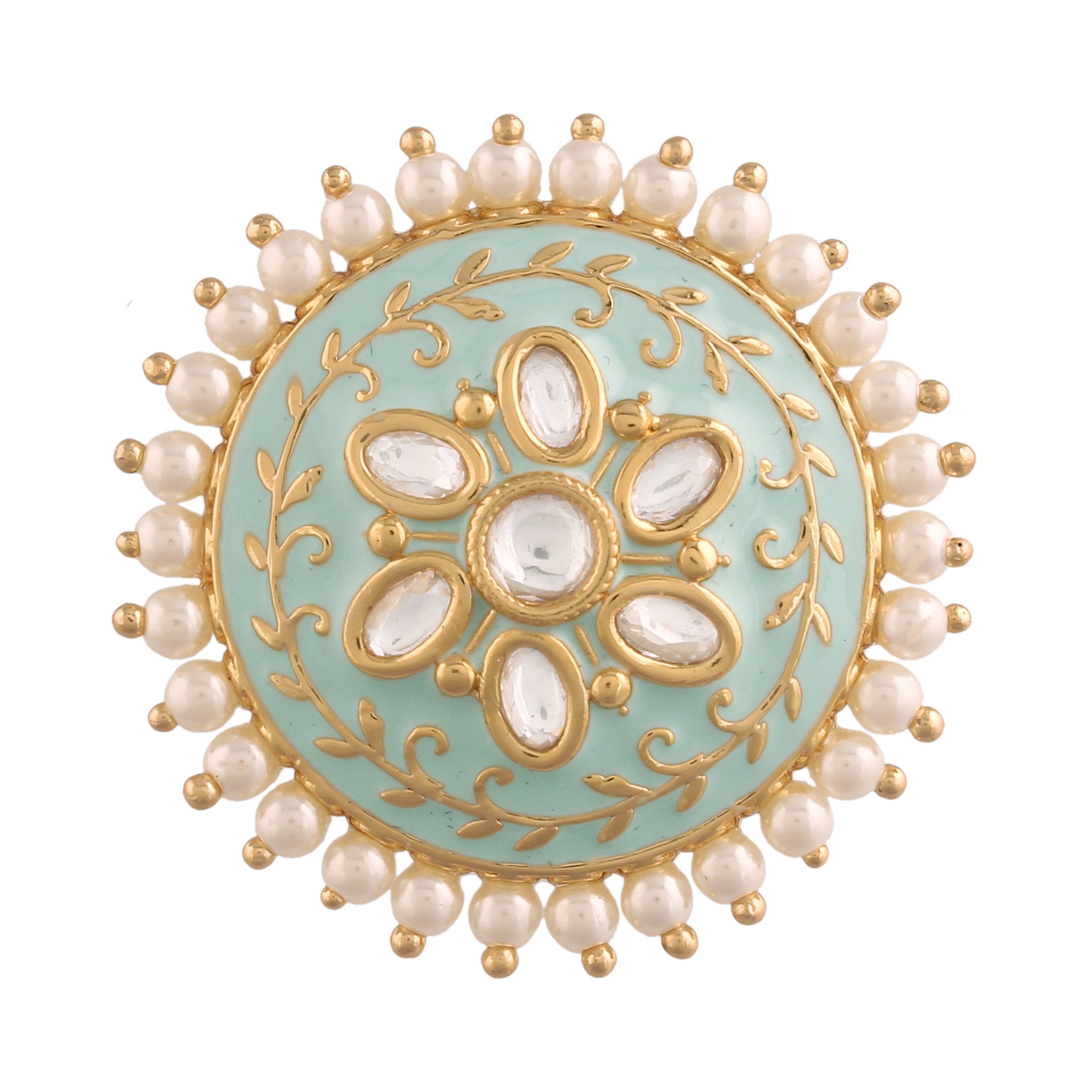 Women's Tradtional Meenakari finger ring