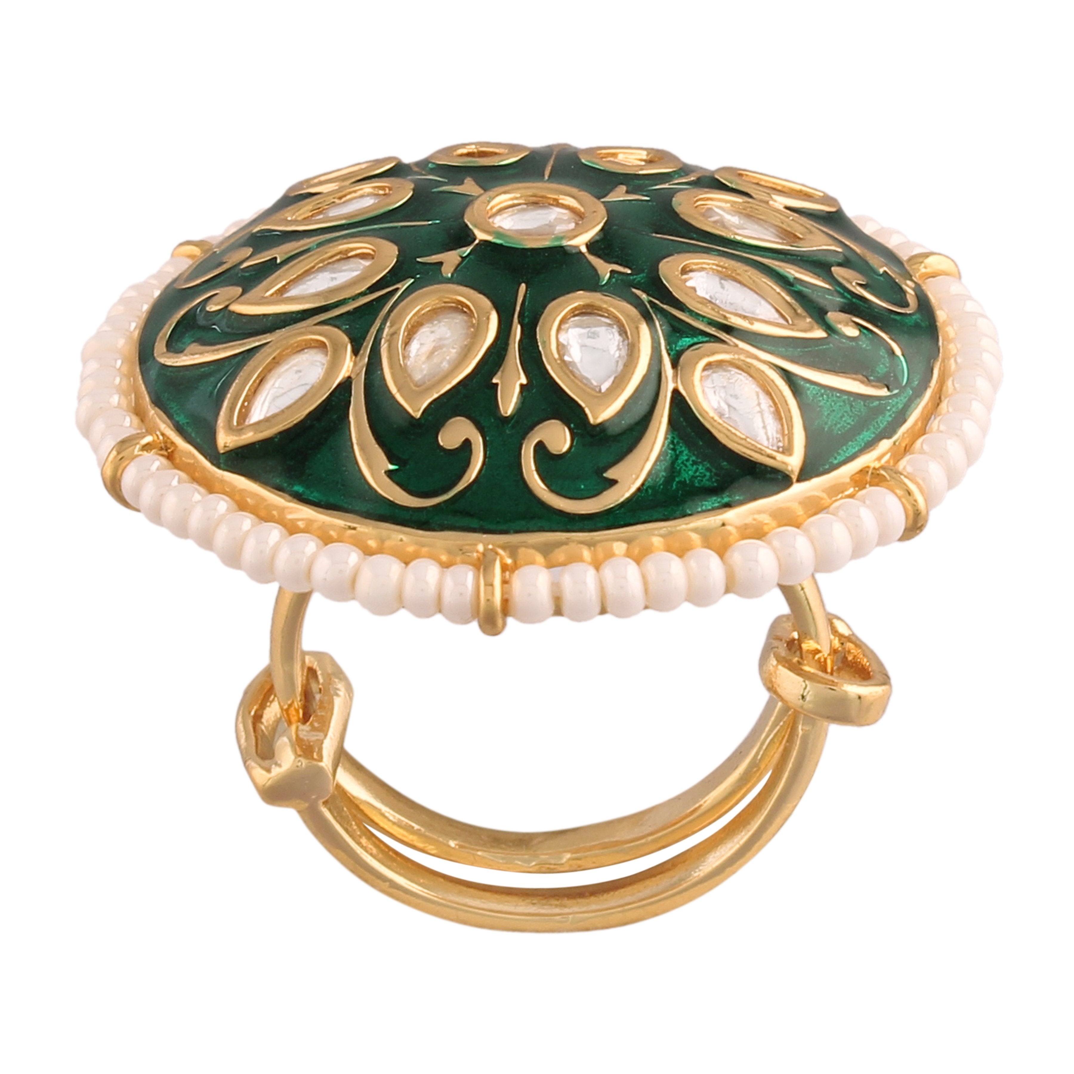 Women's Tradtional Meenakari finger ring