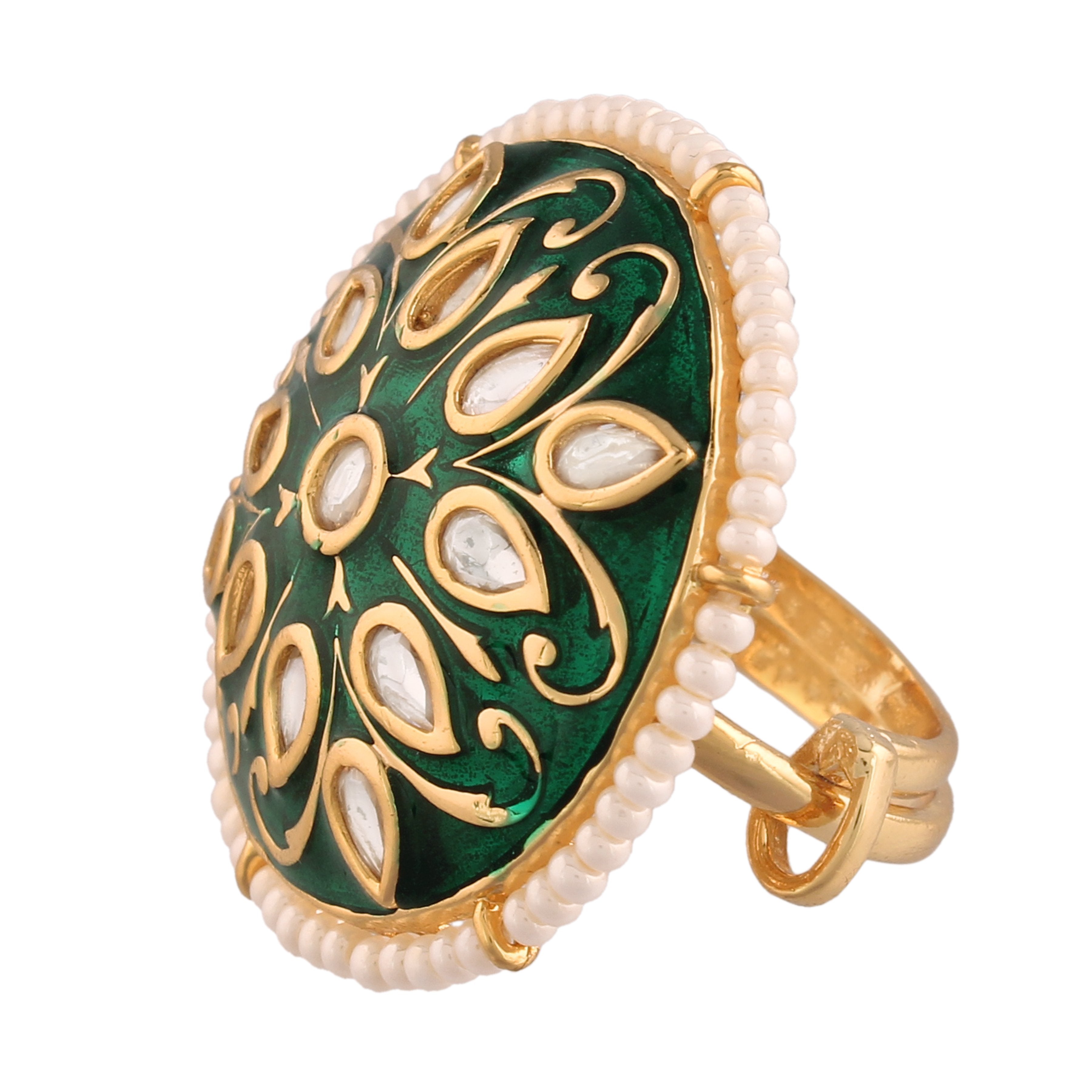 Women's Tradtional Meenakari finger ring