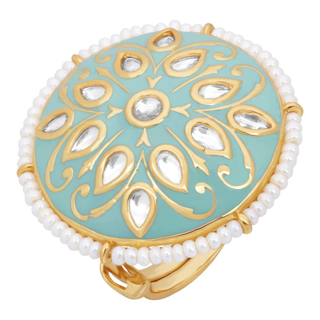 Women's Tradtional Meenakari finger ring