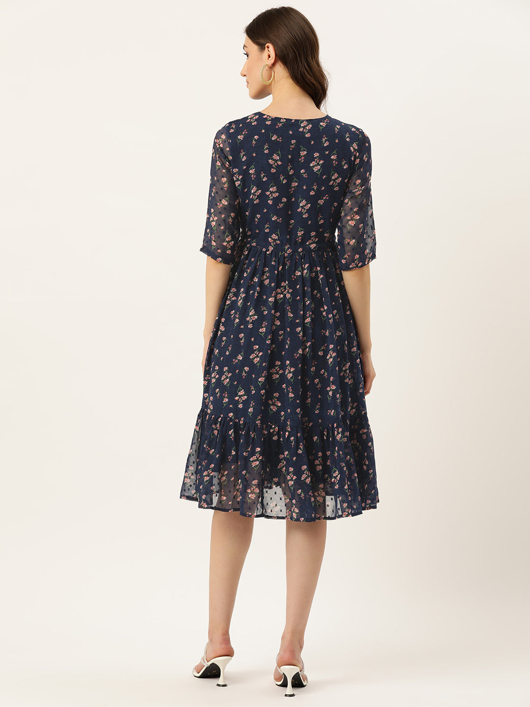 Women's Layered Blue Dress