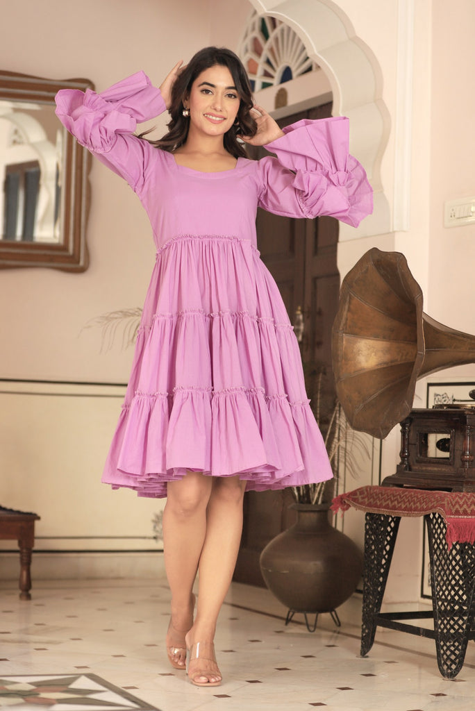 Women's Foxtail Orchid Tiered Dress