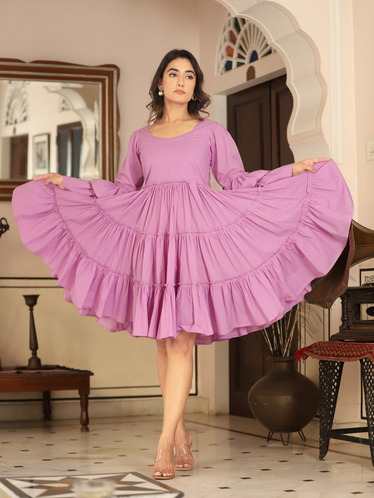 Women's Foxtail Orchid Tiered Dress