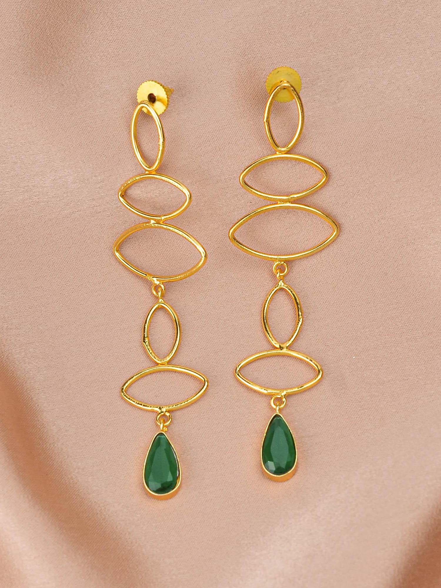 Women's Gold Drop Dangler Earrings
