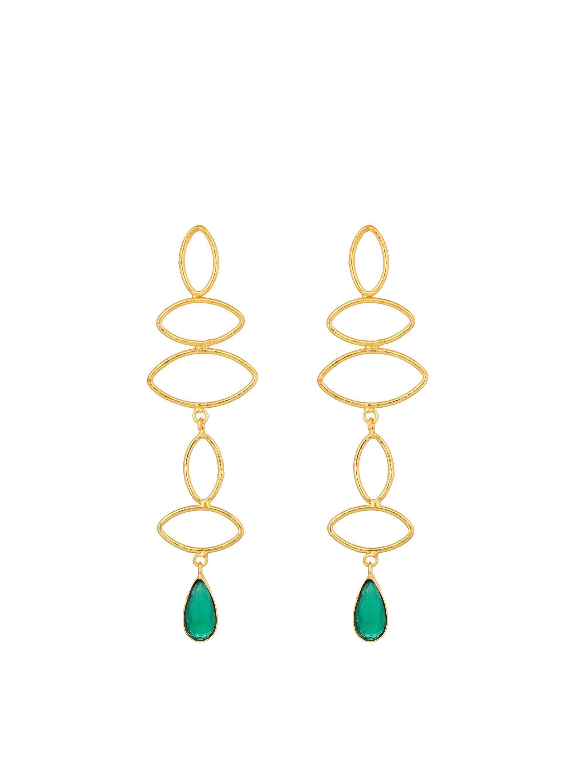 Women's Gold Drop Dangler Earrings