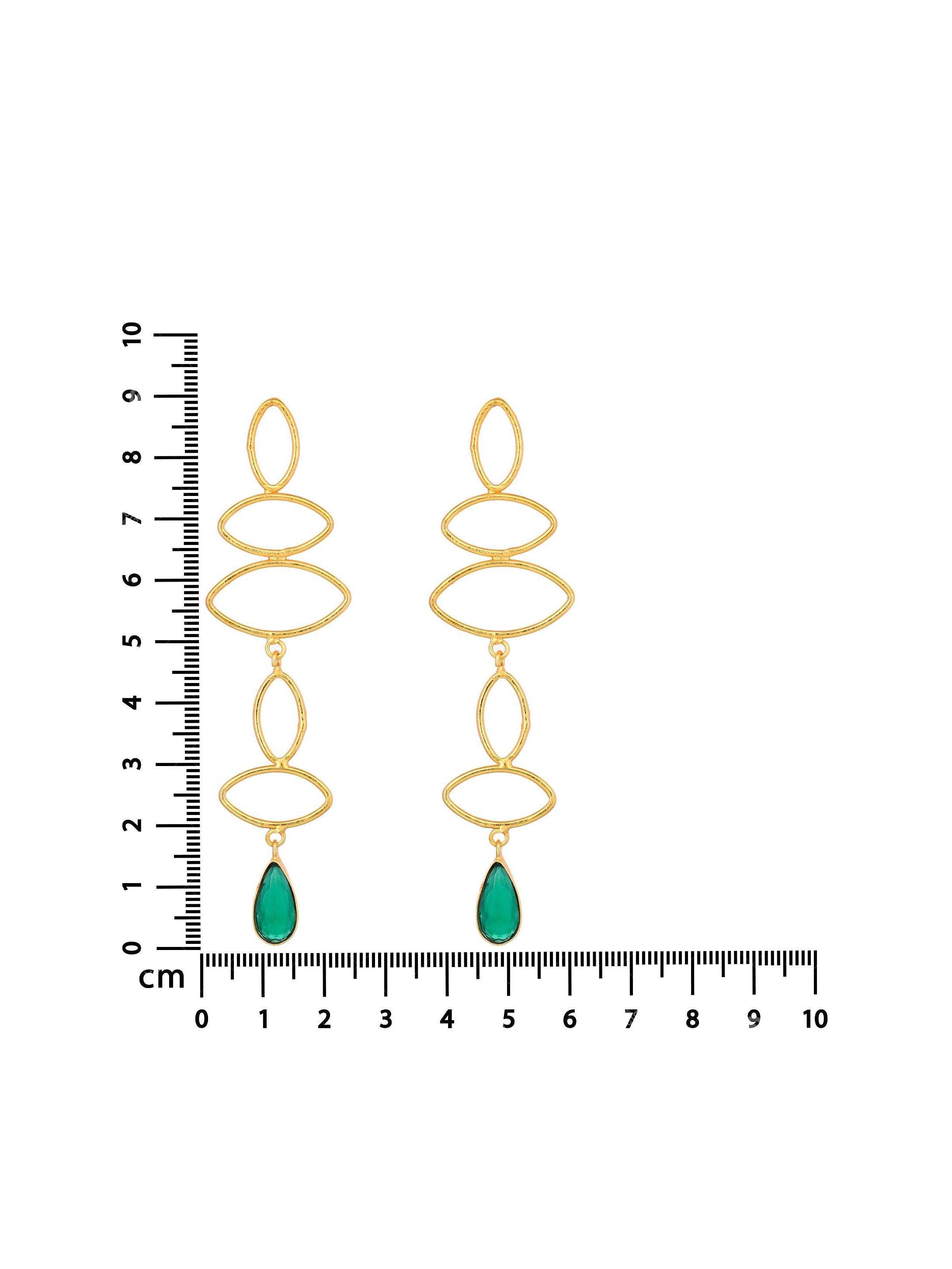 Women's Gold Drop Dangler Earrings - Zurii Jewels