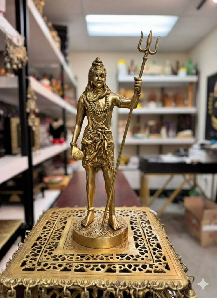 Brass Shiva Standing Statue