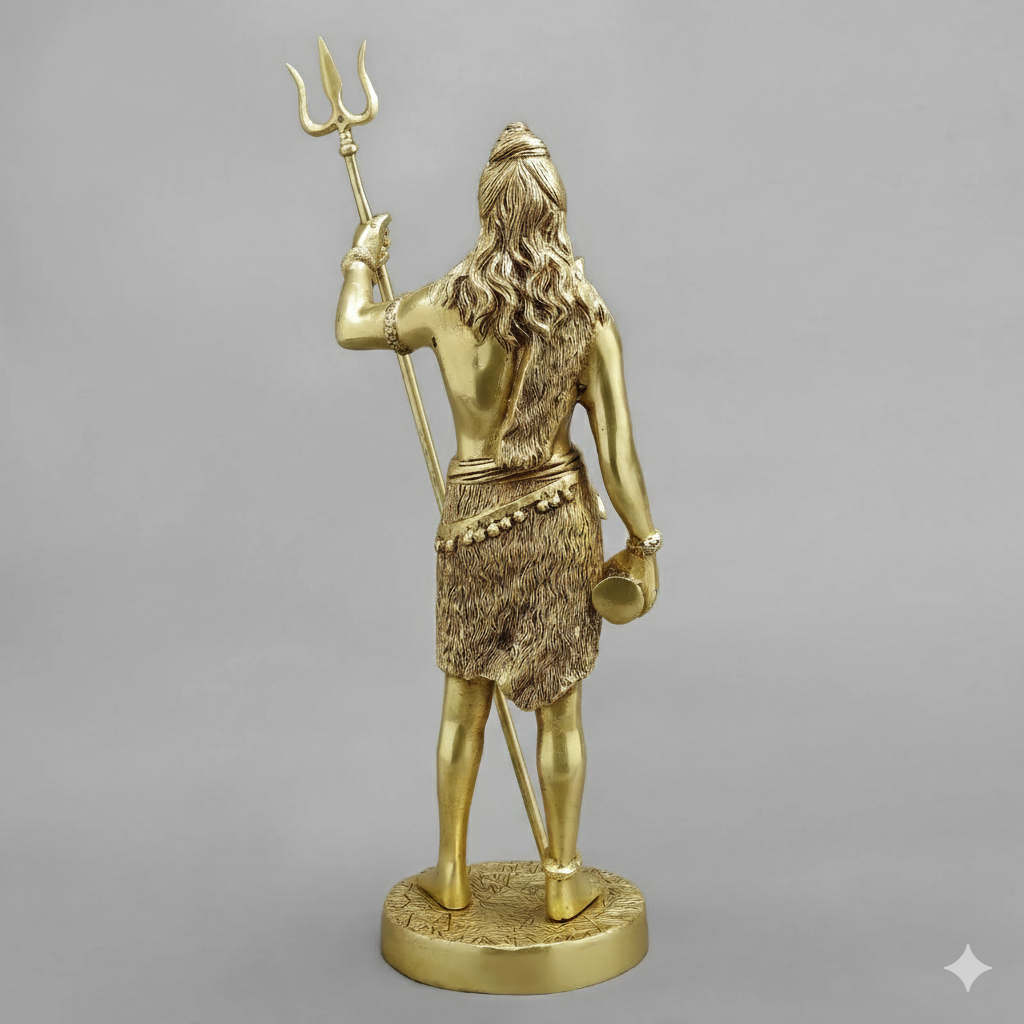 Brass Shiva Standing Statue