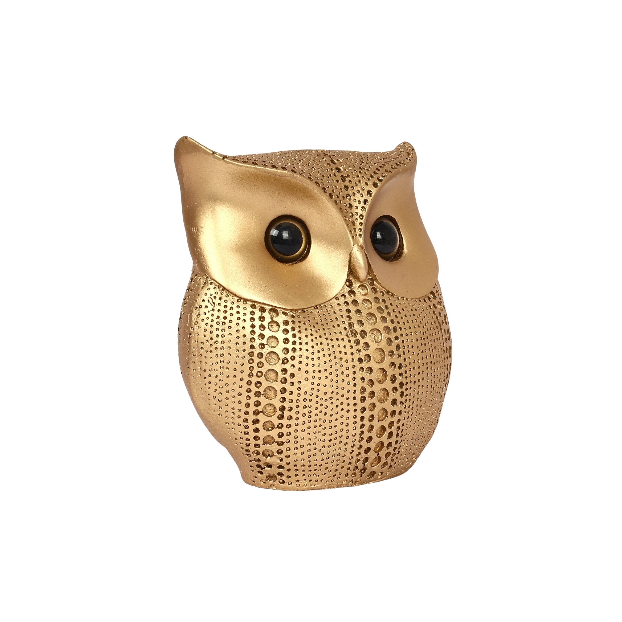 Golden Owl Decorative Statue