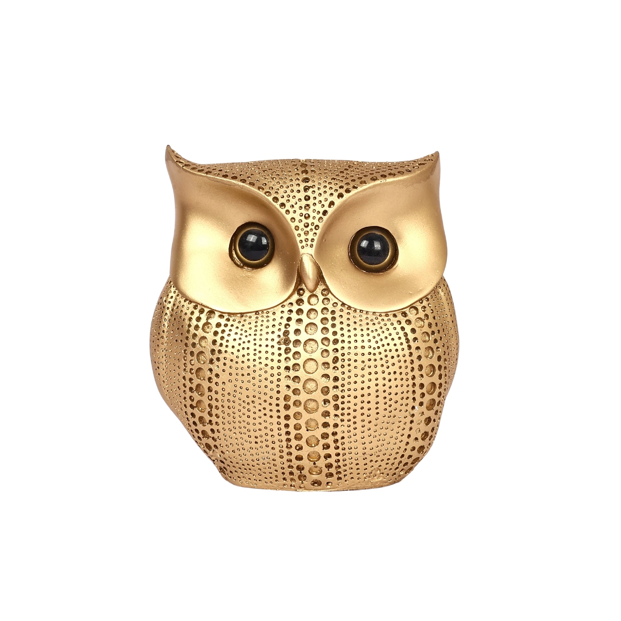 Golden Owl Decorative Statue