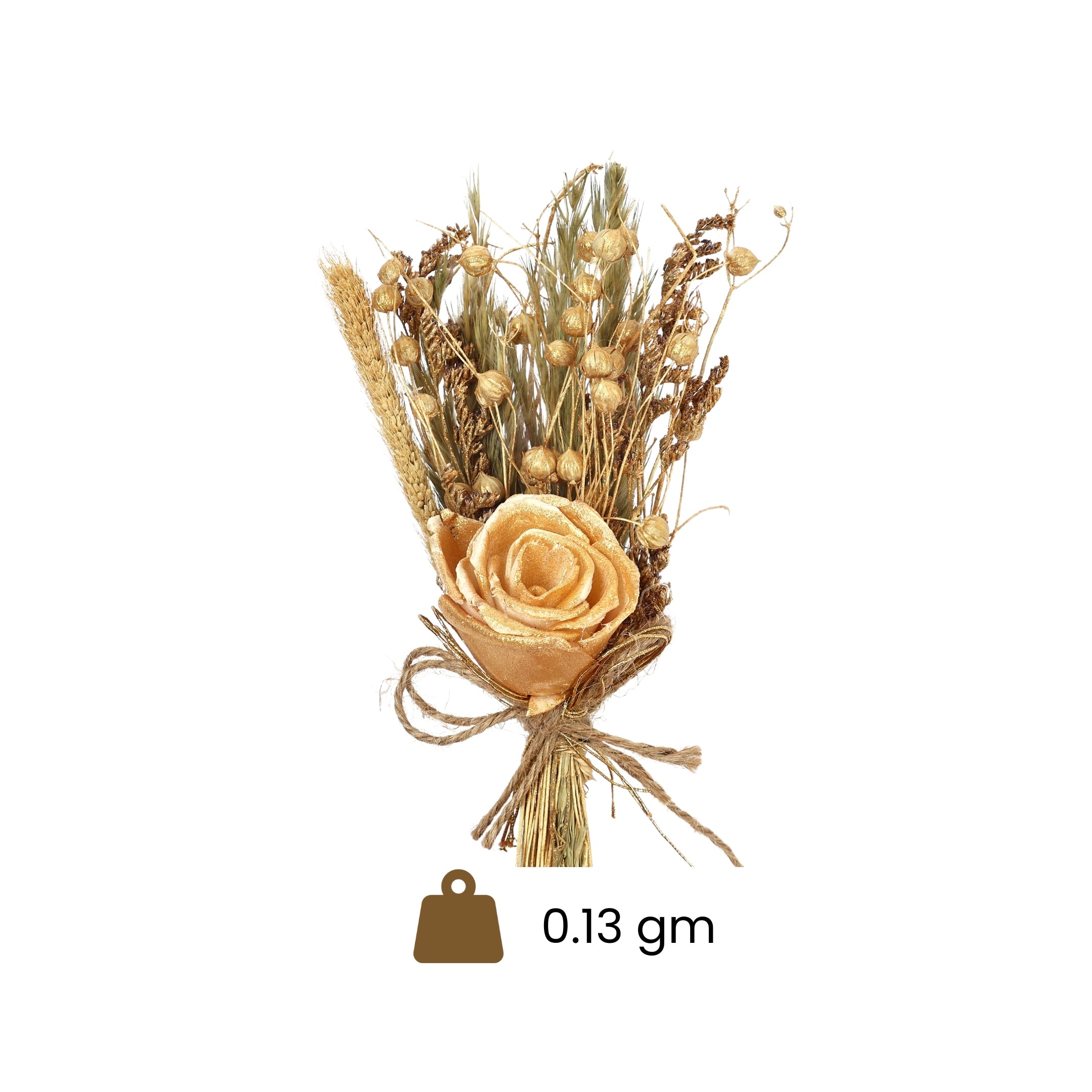 Golden floral bunch for Gifting