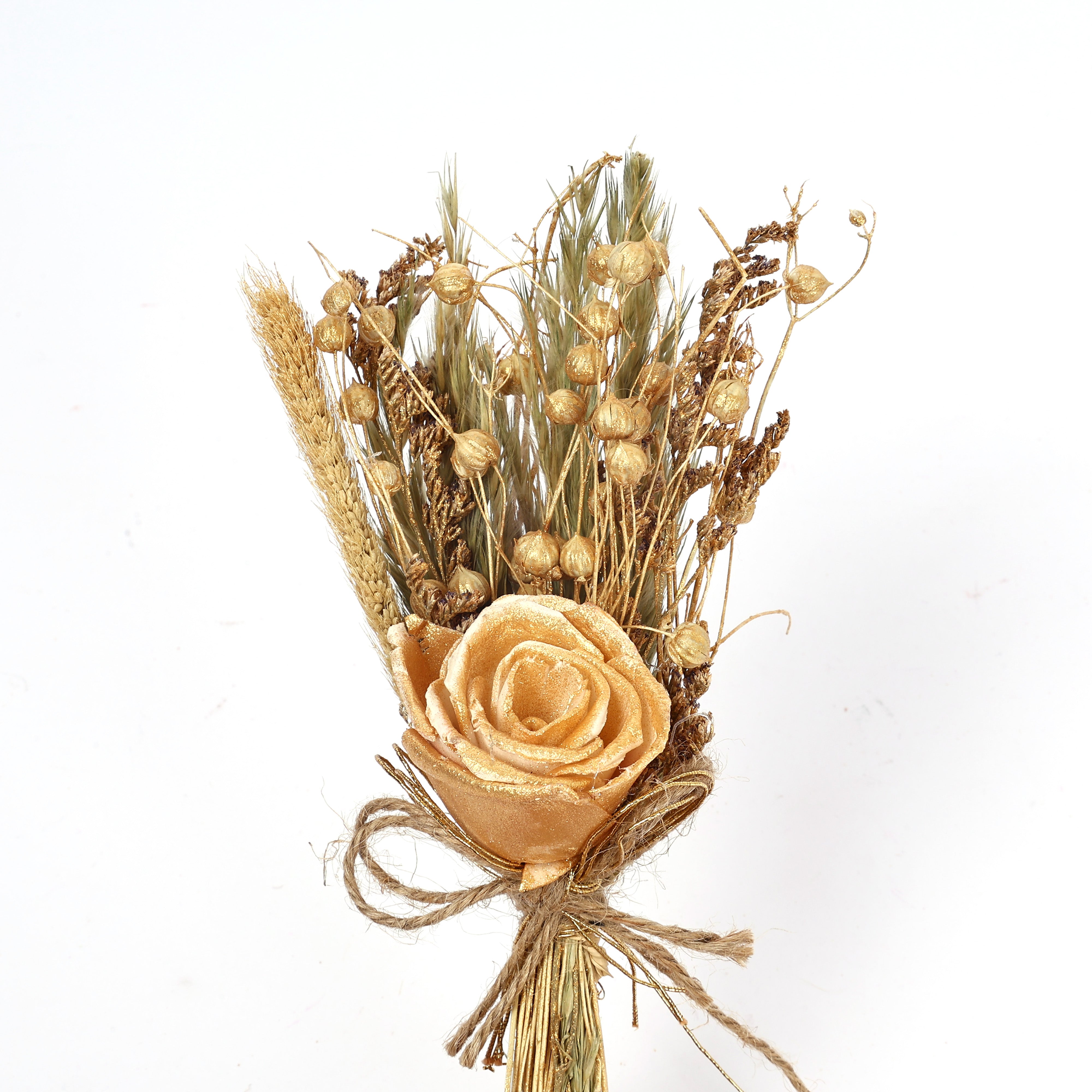 Golden floral bunch for Gifting