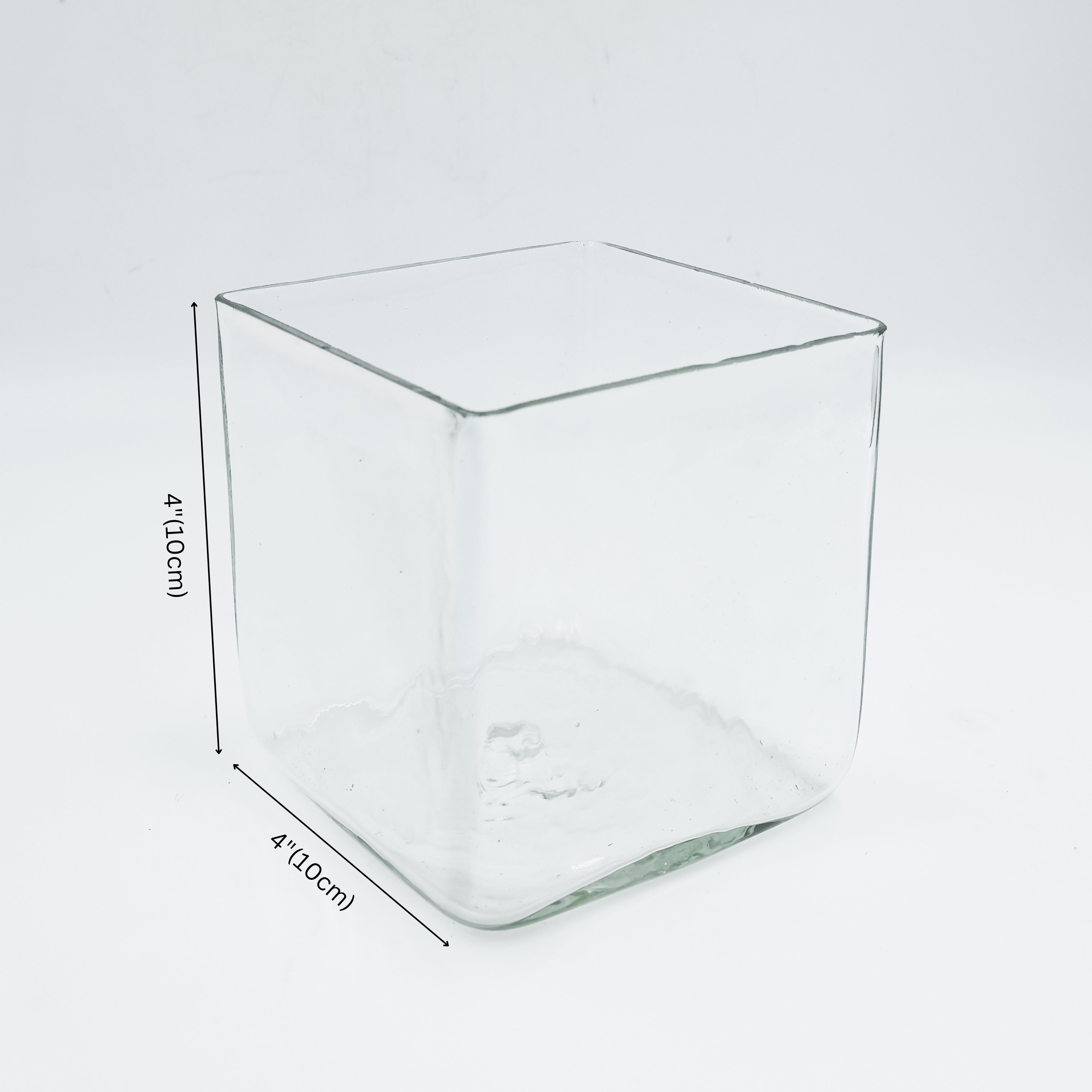 Chic Decorative Glass Square Flower Vase – Stylish Centerpiece for Any Space - Natriel