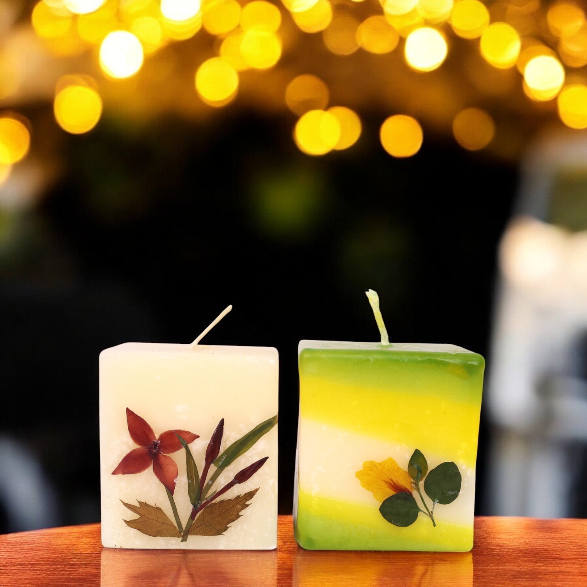 Eco-friendly Soy Wax Scented Pillar Candle - Set of 2 - Natriel