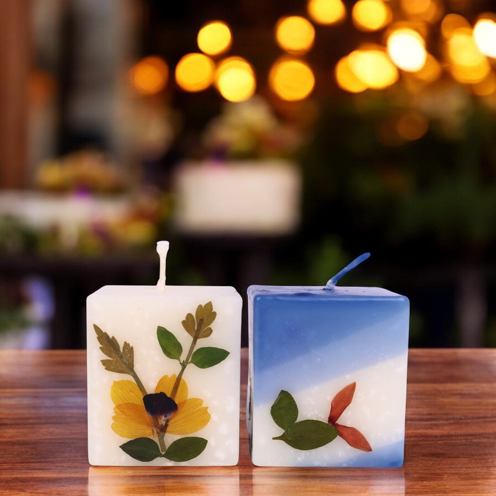 Eco-friendly Soy Wax Scented Pillar Candle - Set of 2 - Natriel