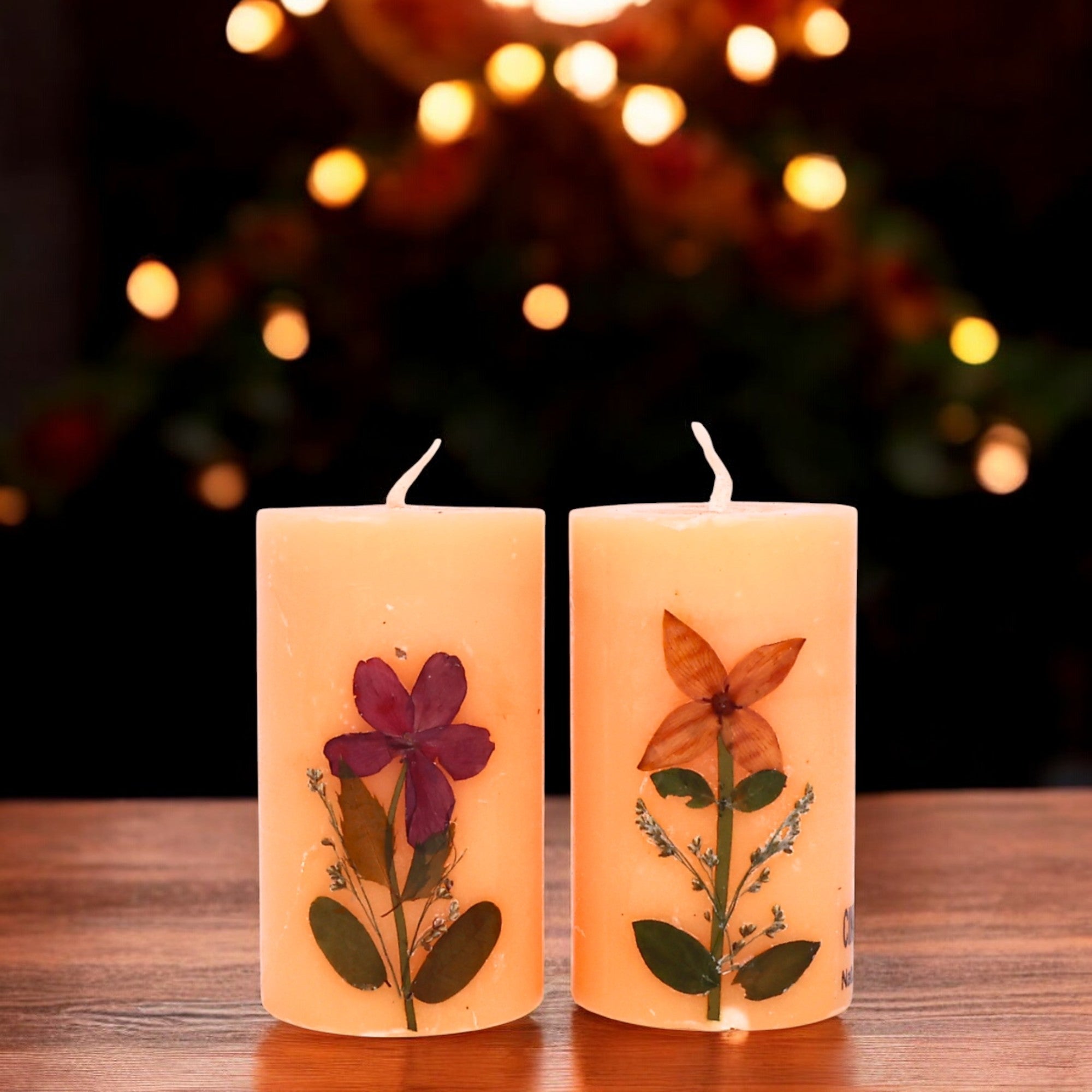 Eco-friendly Soy Wax Scented Pillar Candles-Set of 2 - Natriel