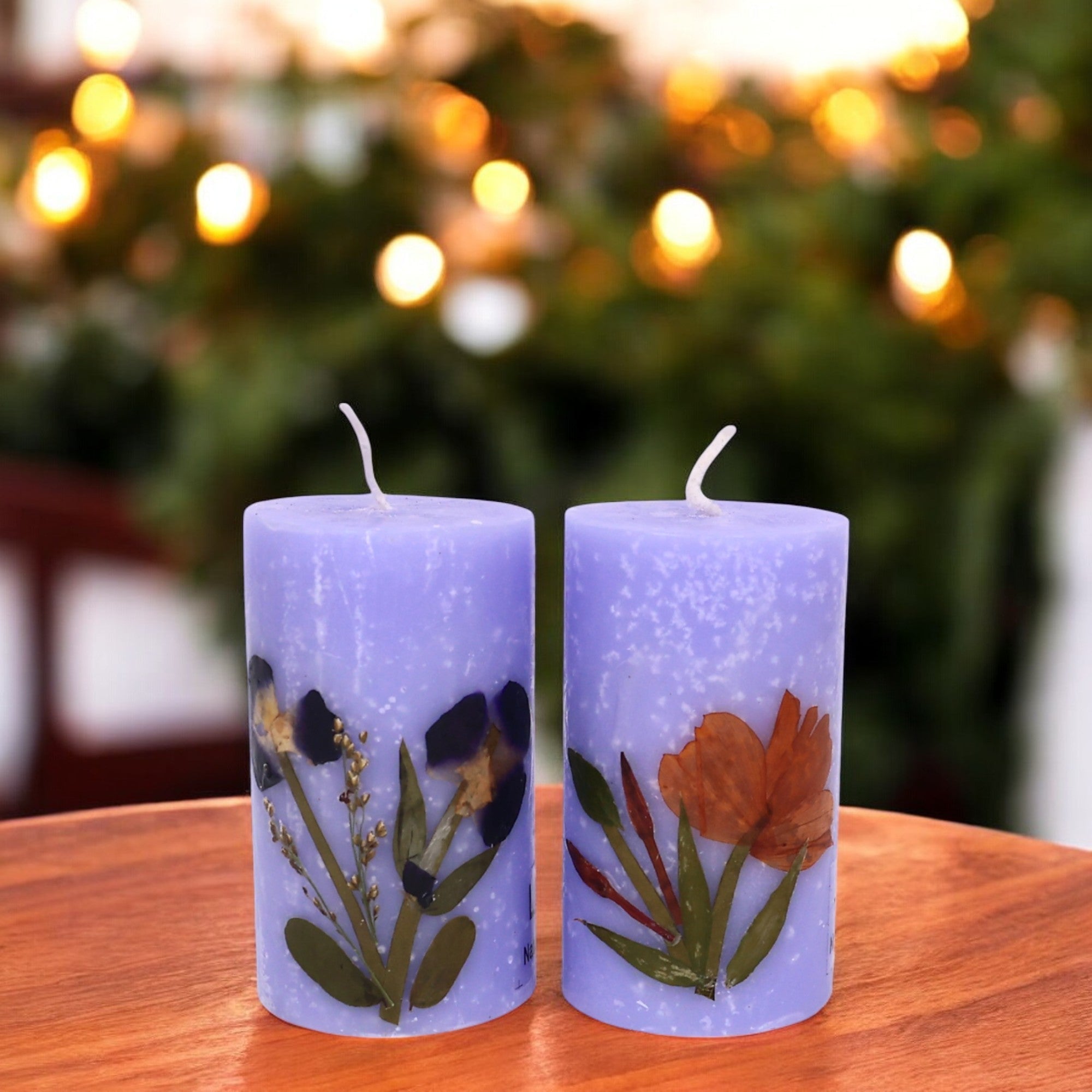 Eco-friendly Soy Wax Scented Pillar Candles-Set of 2 - Natriel