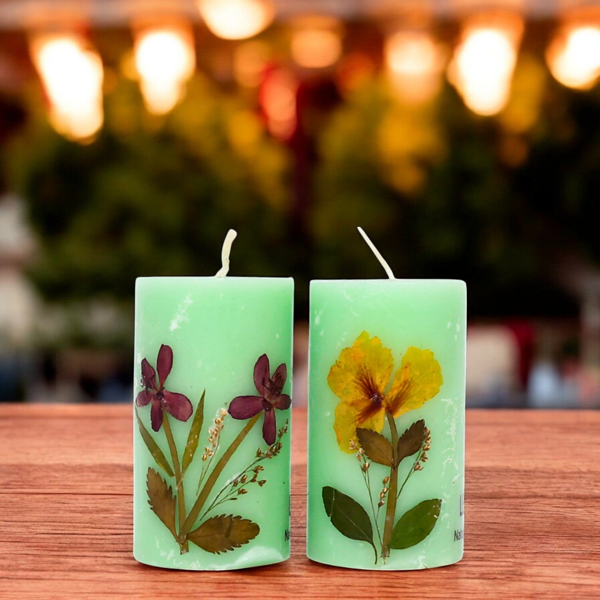 Eco-friendly Soy Wax Scented Pillar Candles-Set of 2 - Natriel