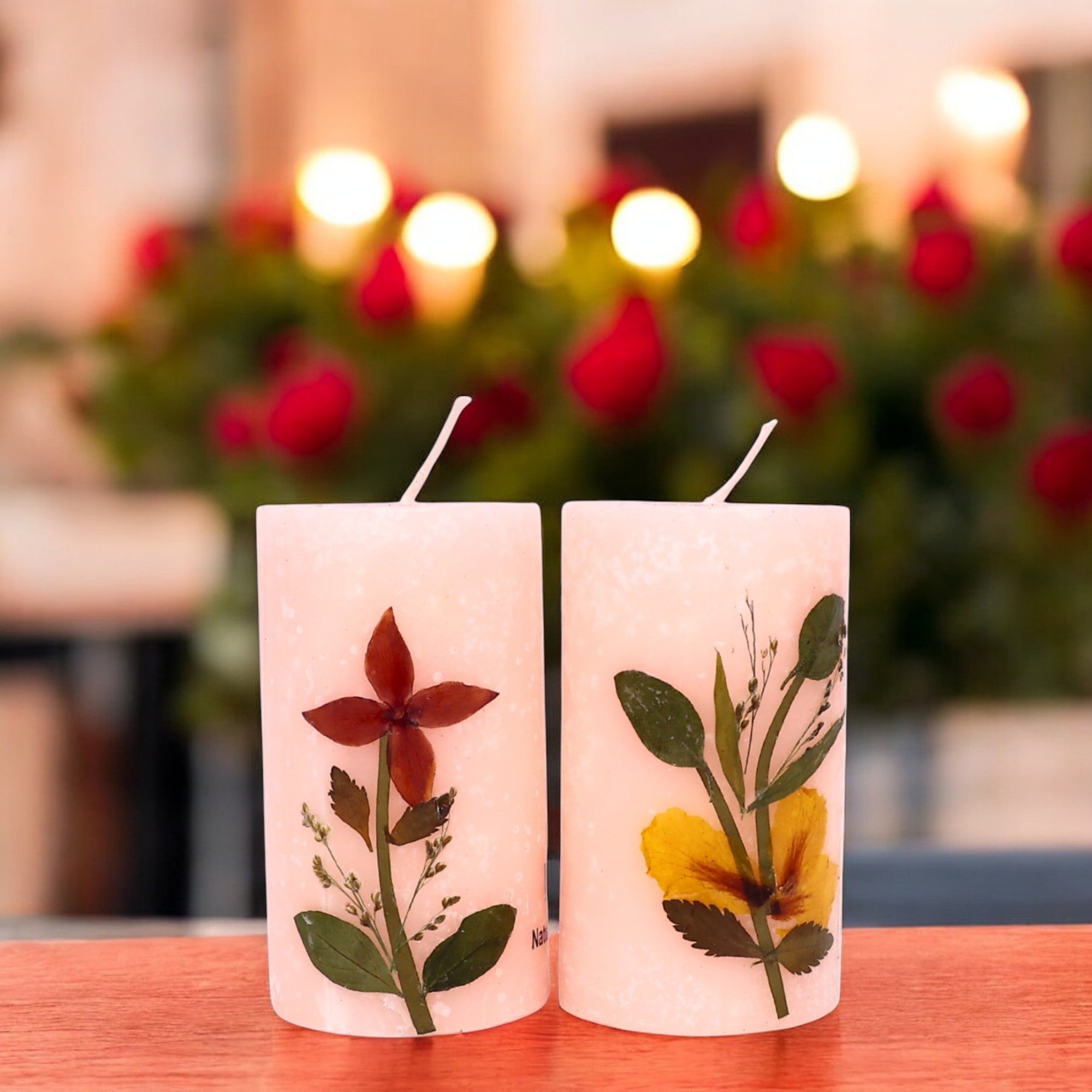 Eco-friendly Soy Wax Scented Pillar Candles-Set of 2 - Natriel