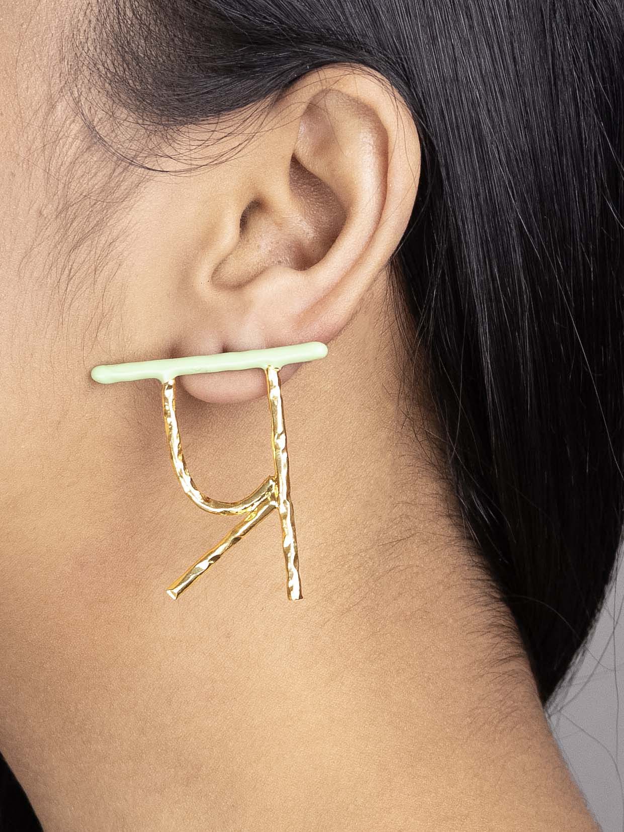 Women's Akshar Highlighter Earring E01 - Zurii Jewels