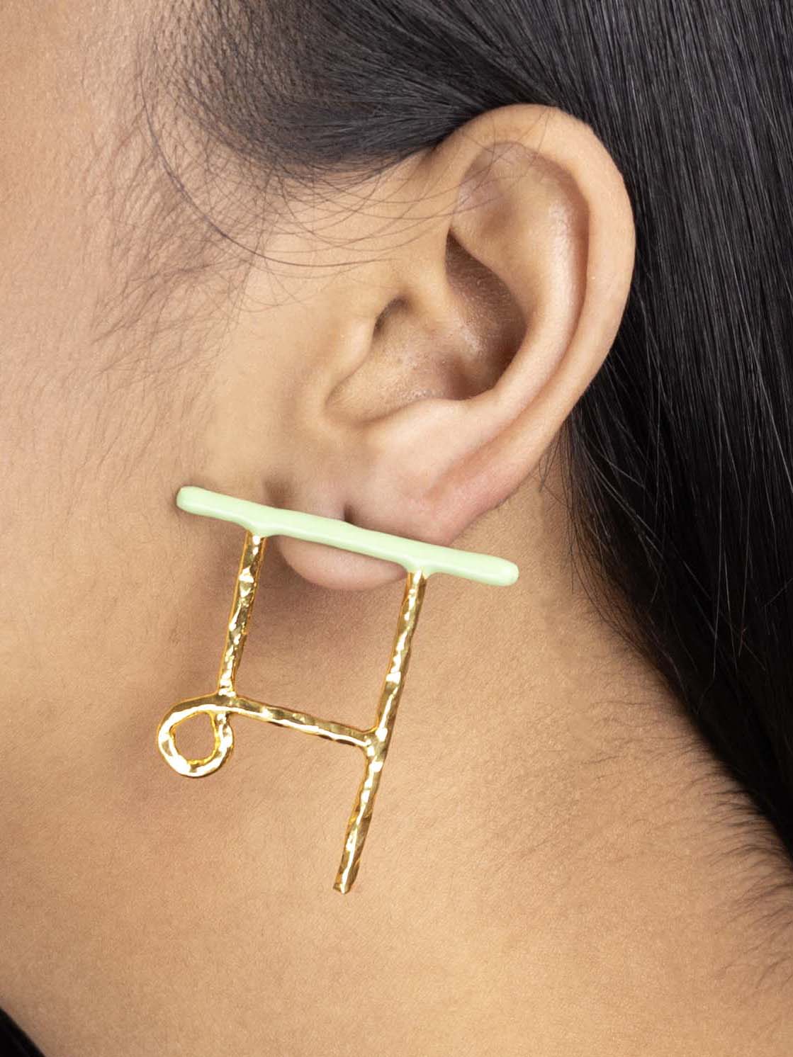 Women's Akshar Highlighter Earring Mh1 - Zurii Jewels