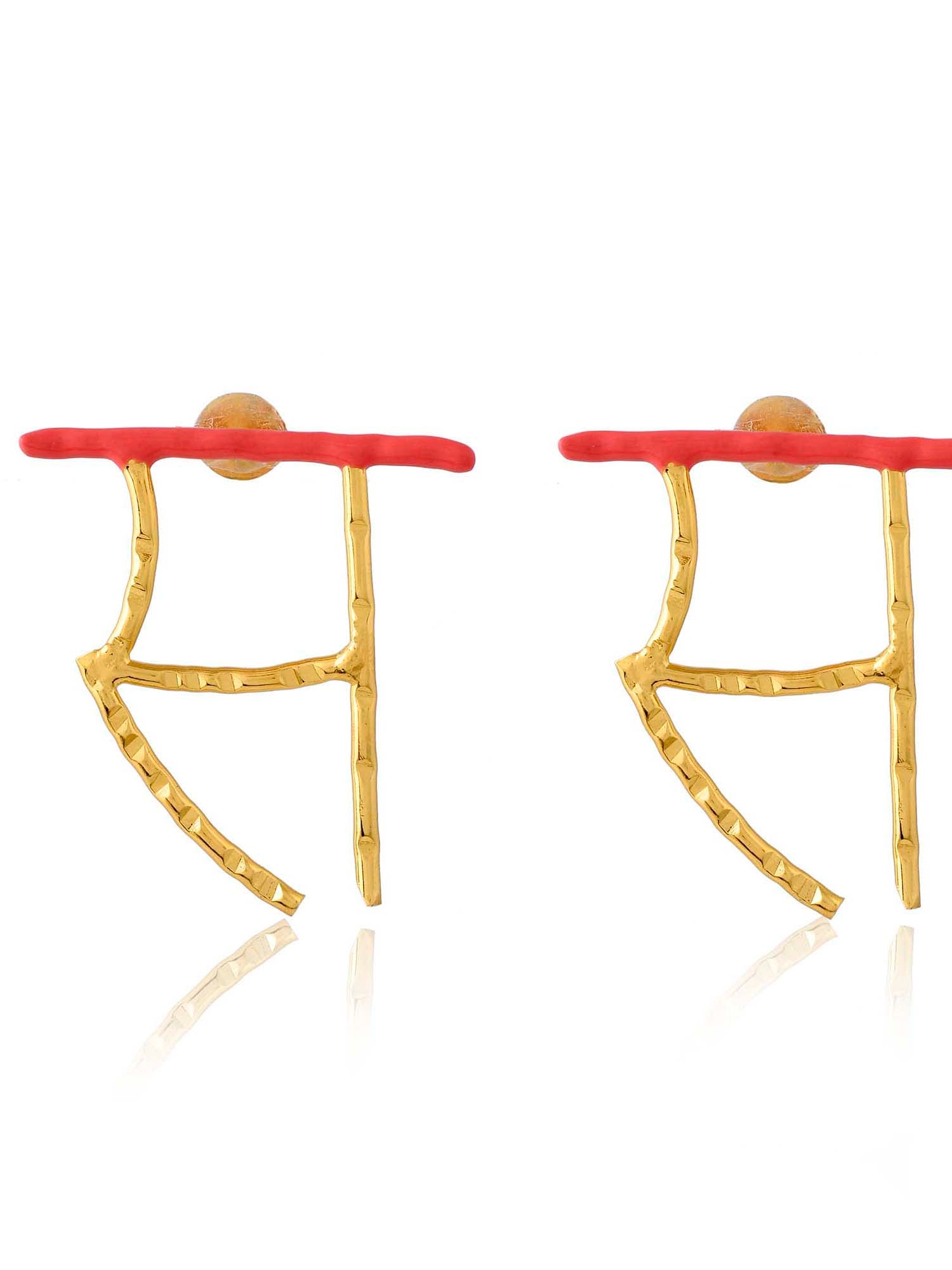 Women's Akshar Highlighter Earring Sh55