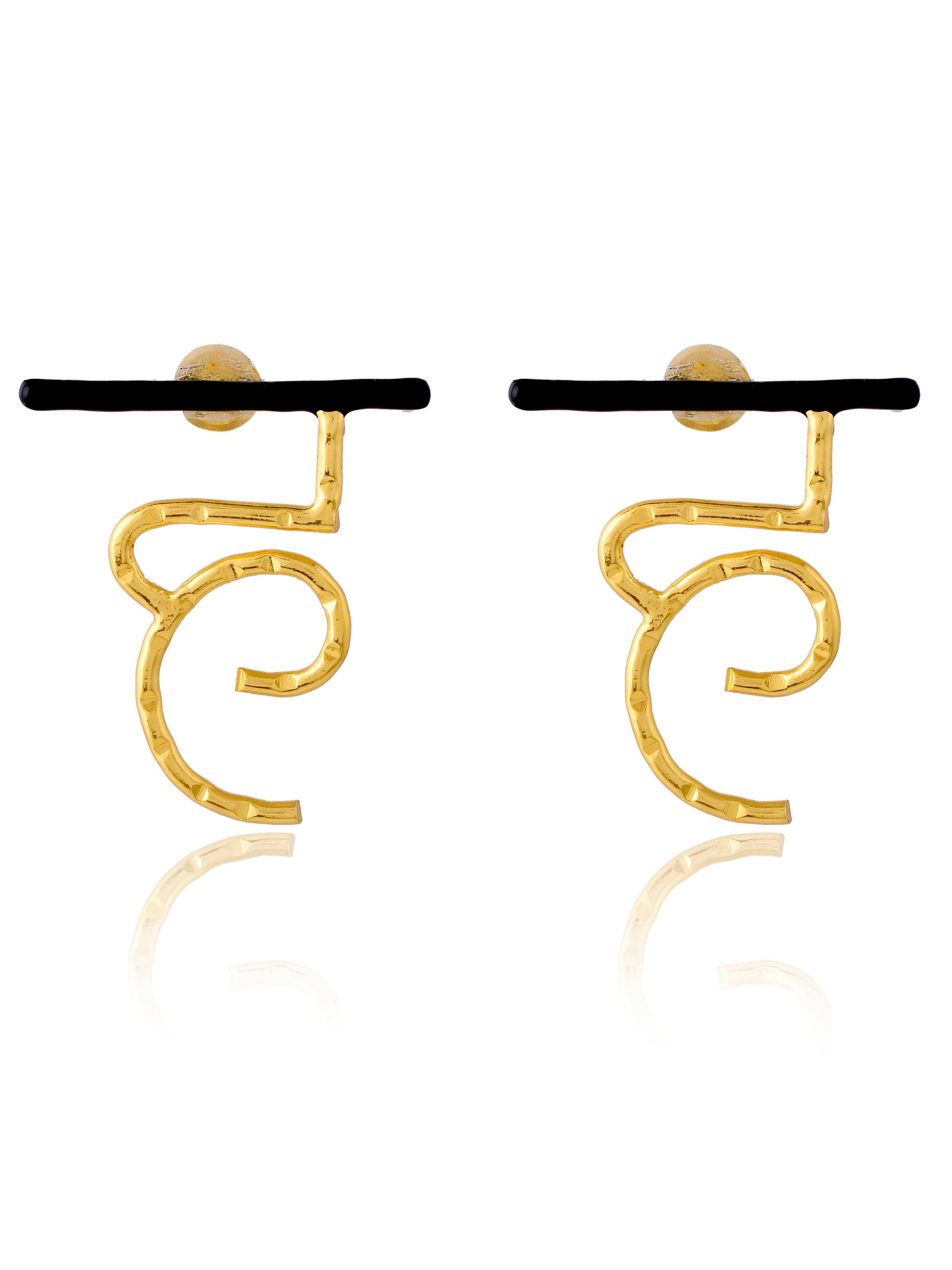 Women's Akshar Highlighter Earring H22H