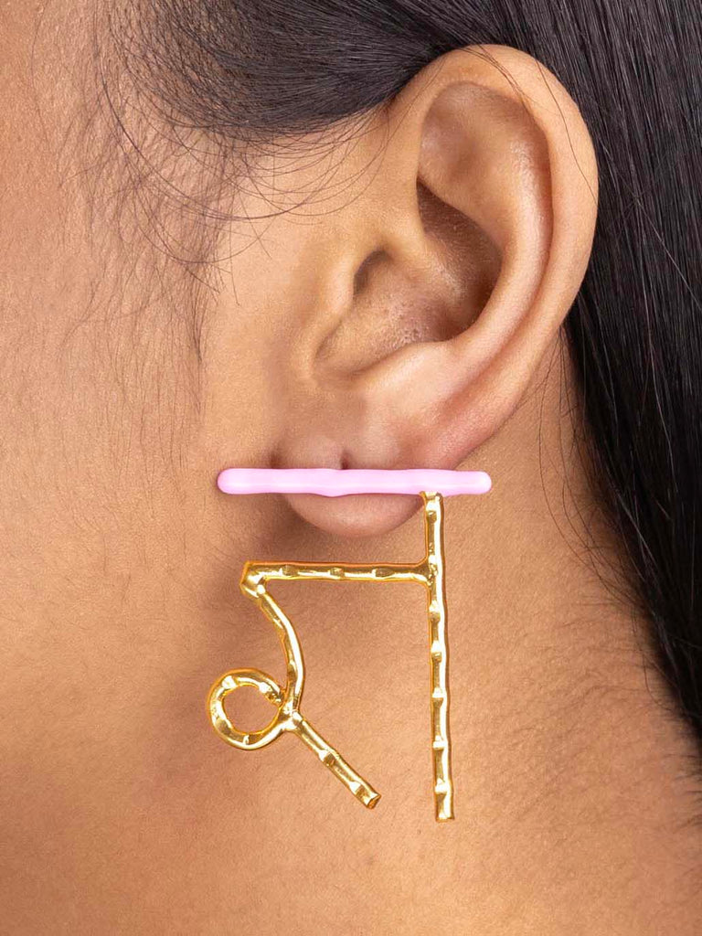 Women's Akshar Highlighter Earring Et1