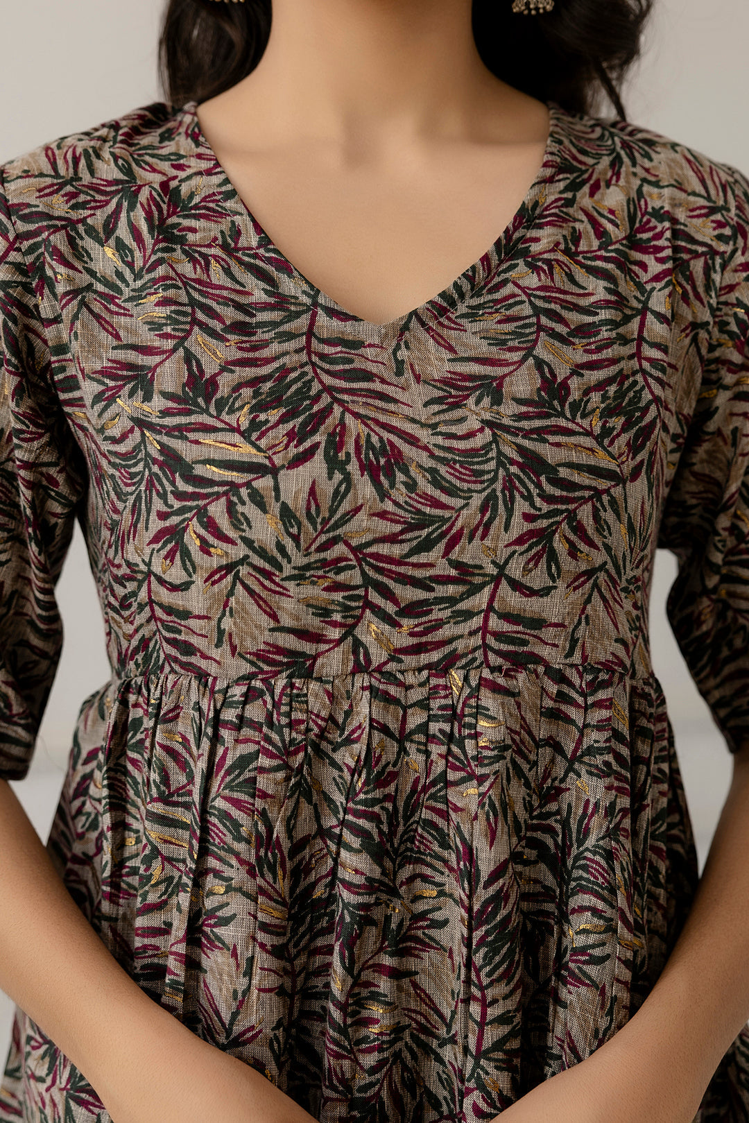 Women's Multi Printed Peplum Tunic - Taantav