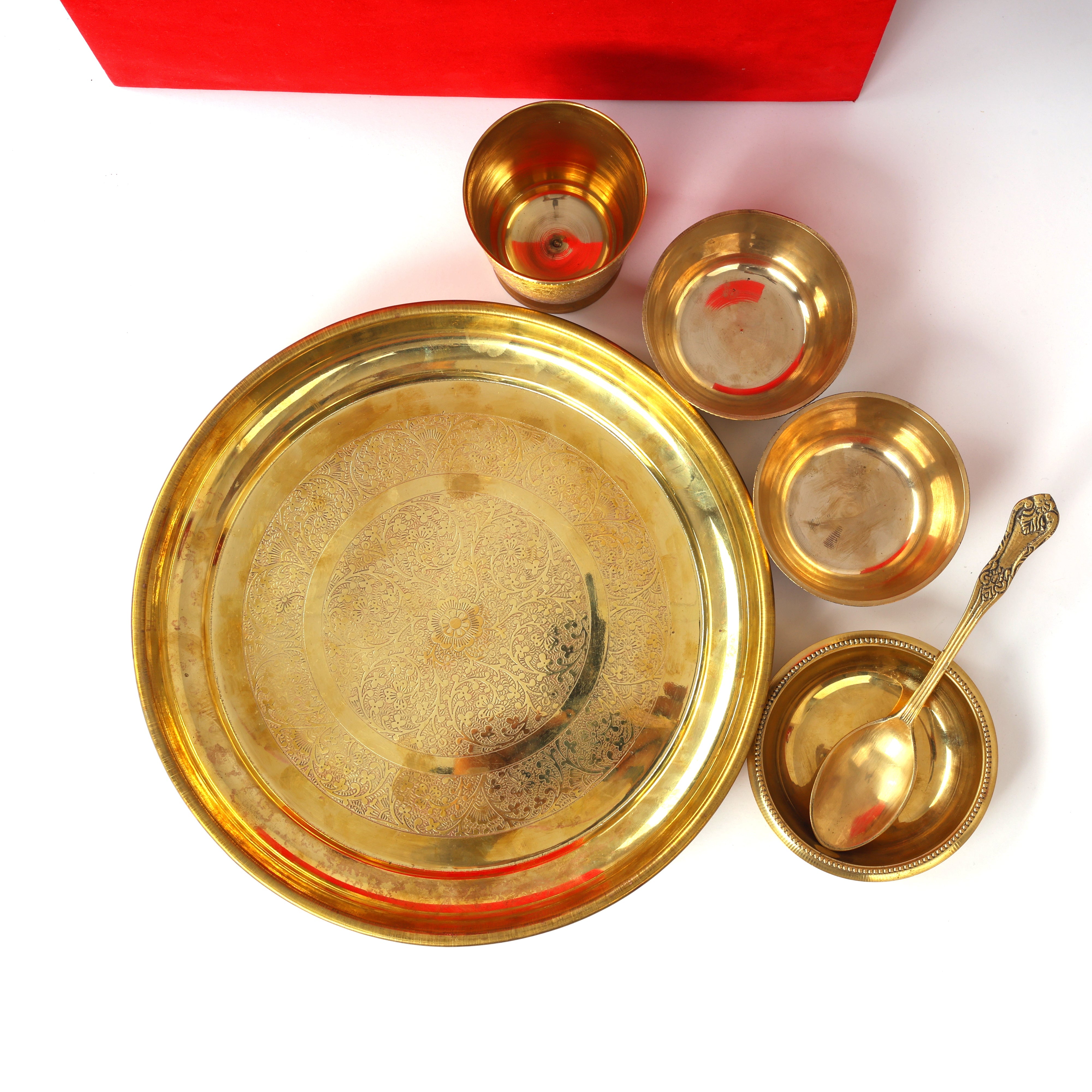 Handcrafted Brass Dinner Set