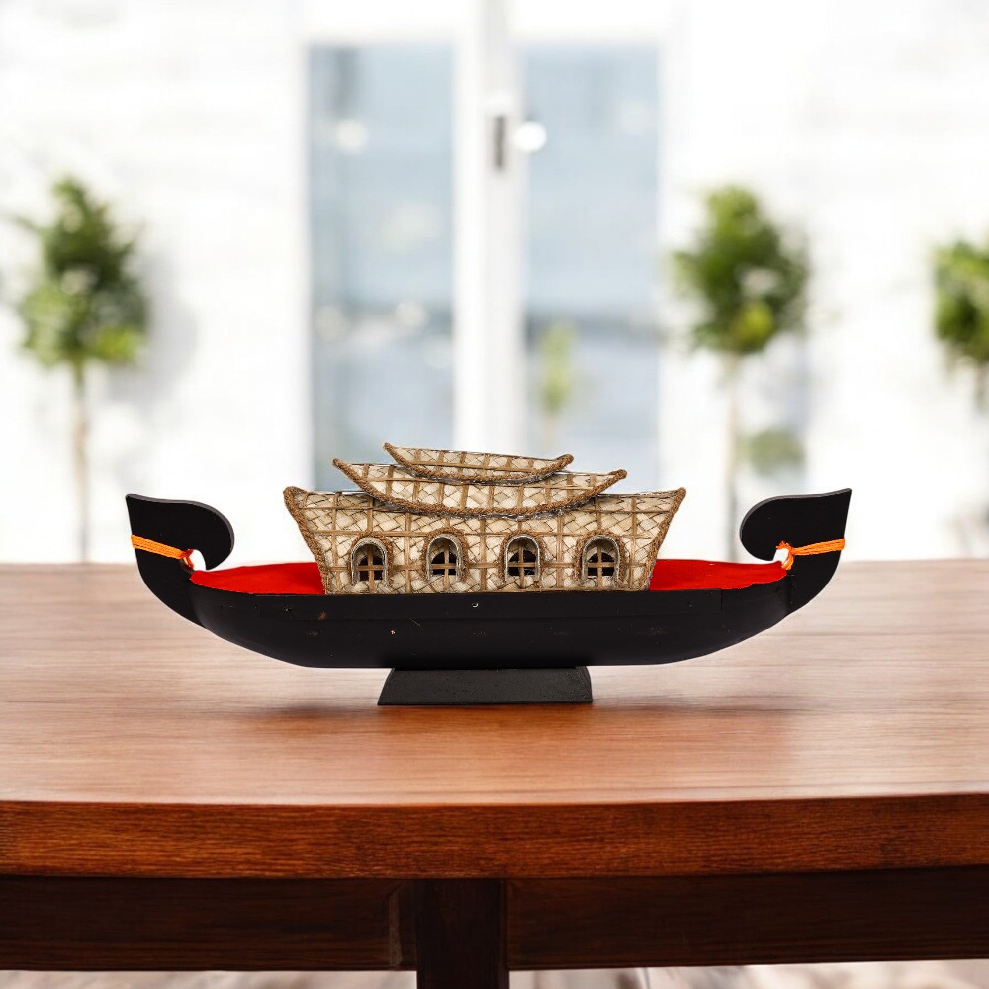 Handcrafted Kerela’s Kettuvallam House Boat Miniature