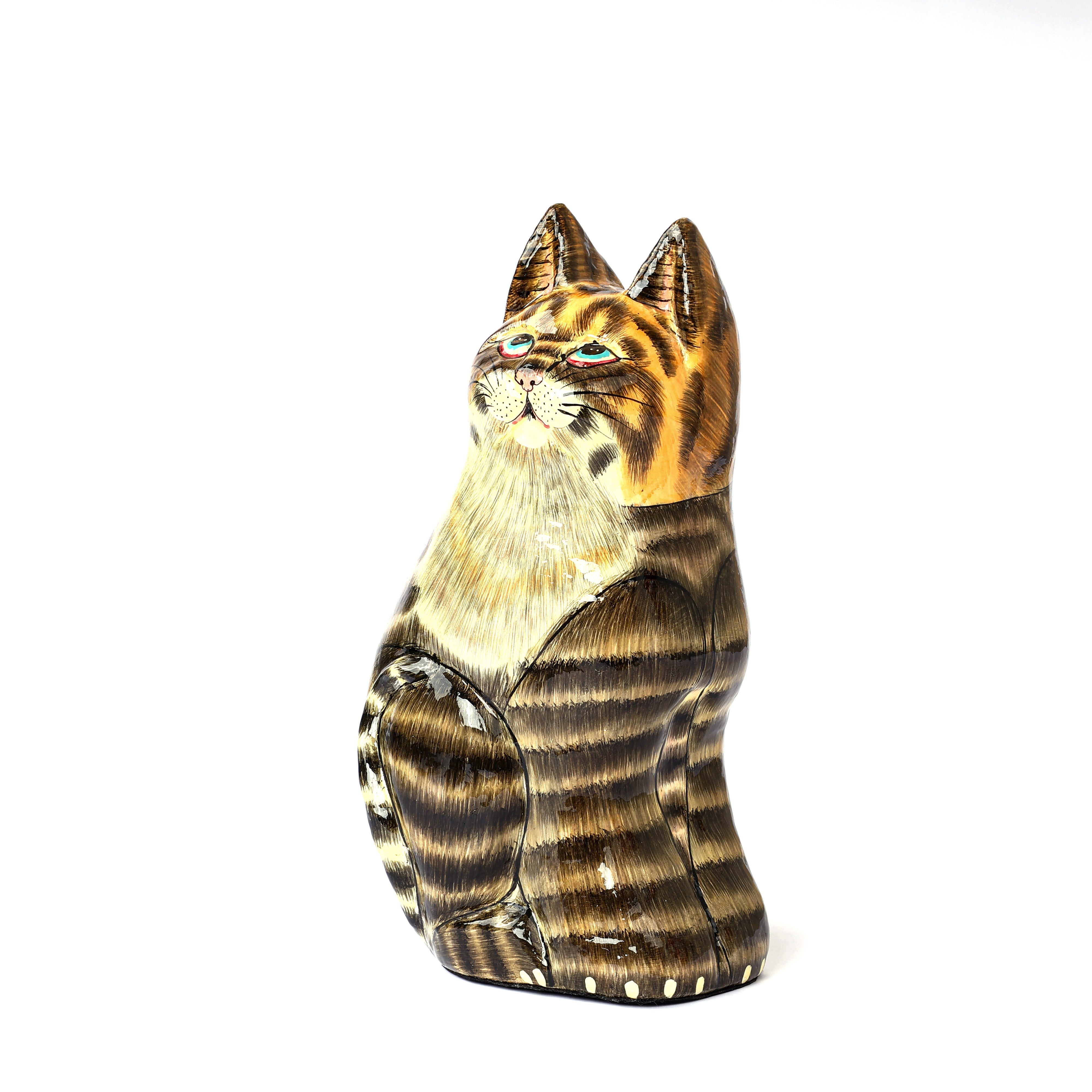 Handcrafted Papier Mache Cat