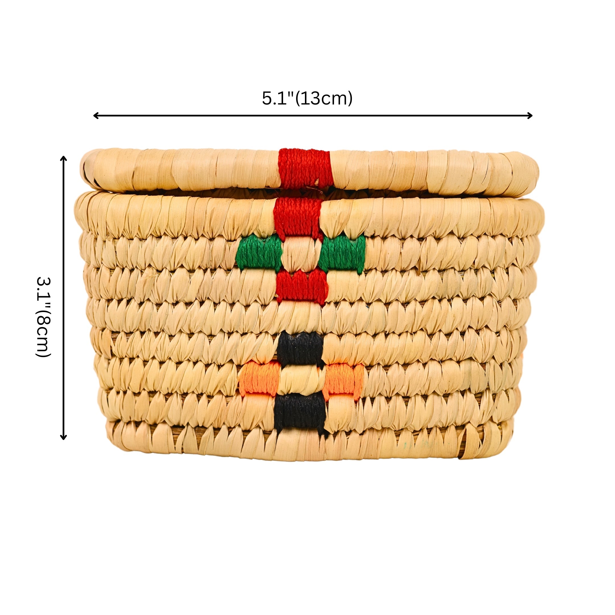 Handcrafted Sabai Grass Multipurpose Square Basket