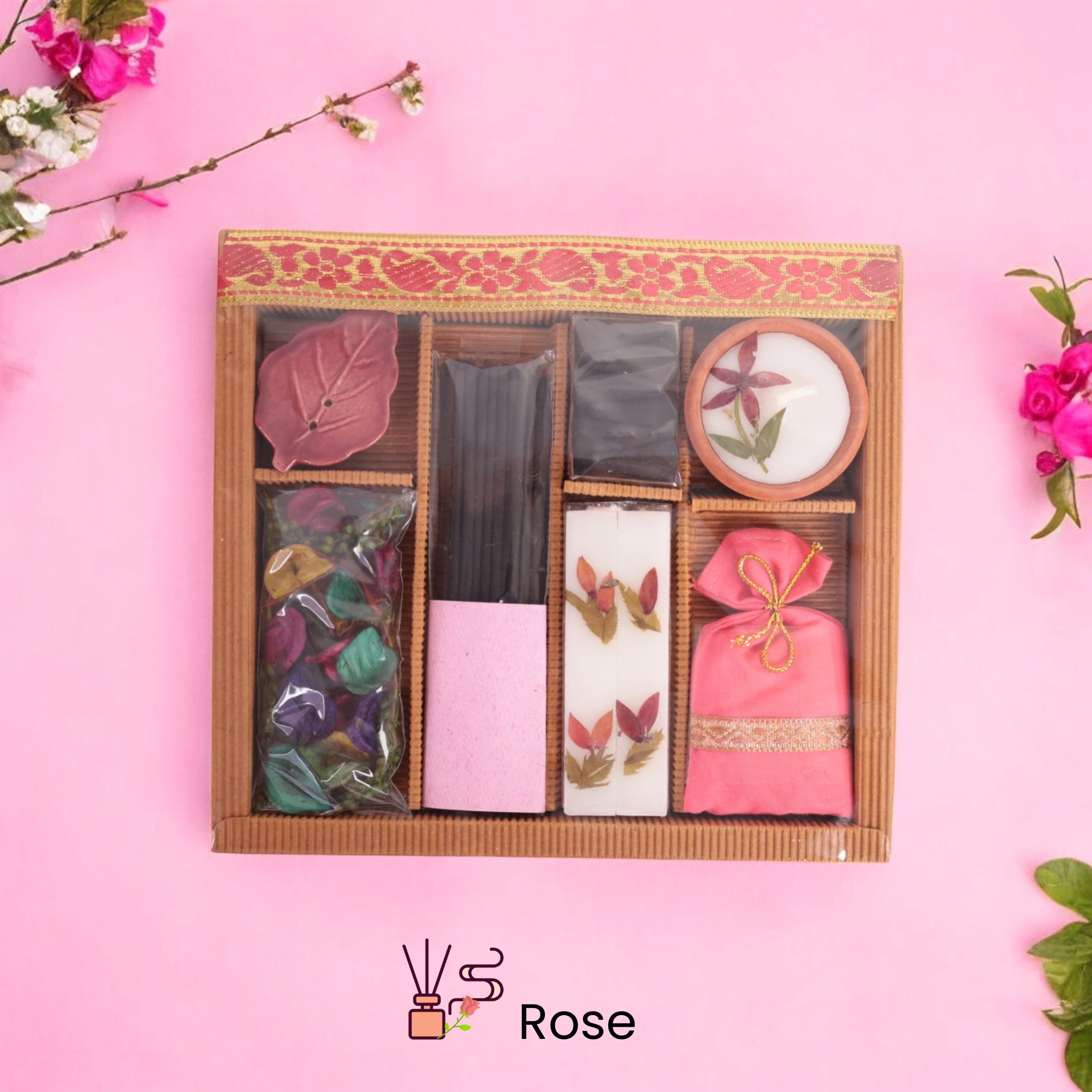 Handmade Aroma Gift Box with Potpourri – Set of 7