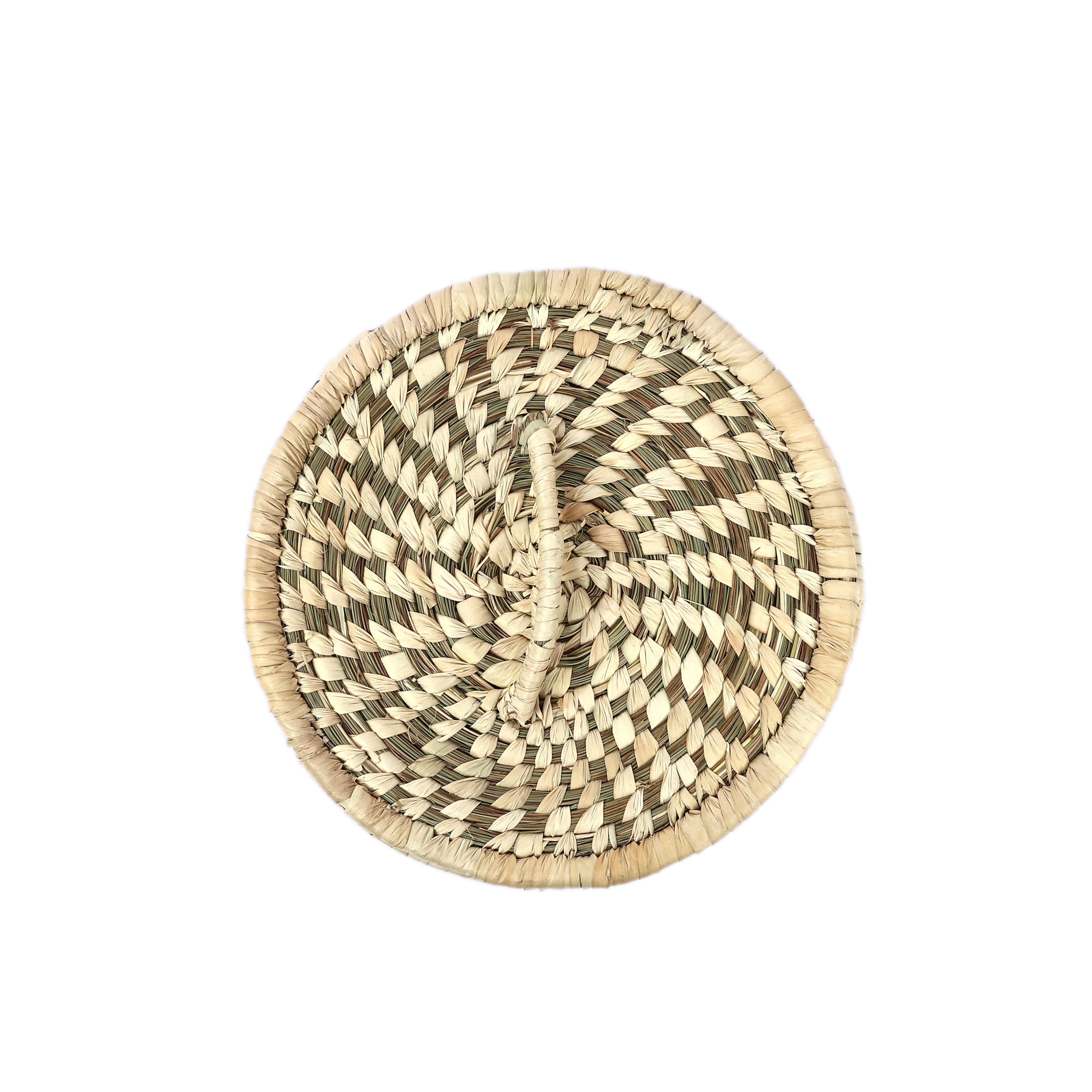 Handwoven Sabai Grass Chapati Box with Handle