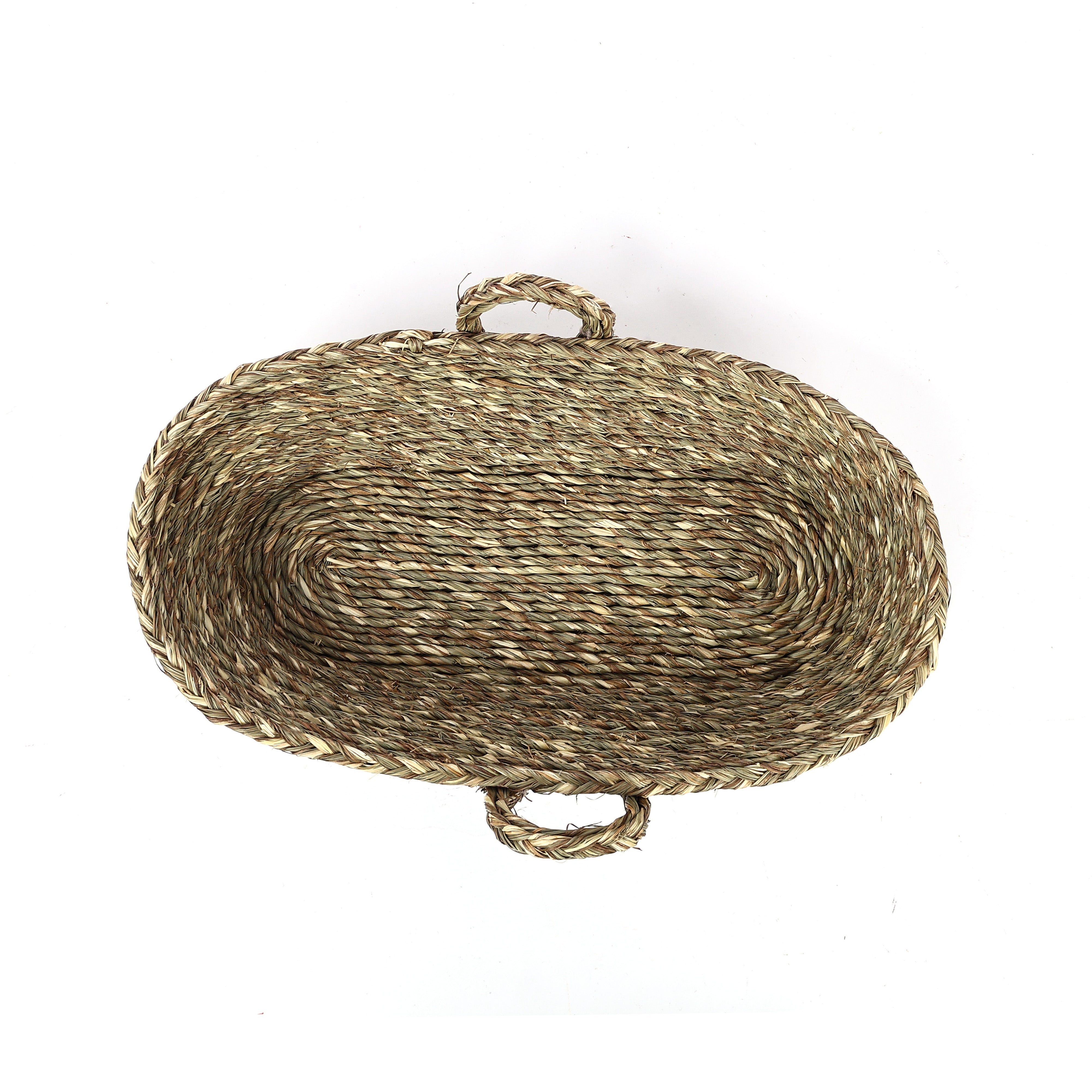 Handwoven Sabai Grass Fruit/Vegetable Basket—Natural 