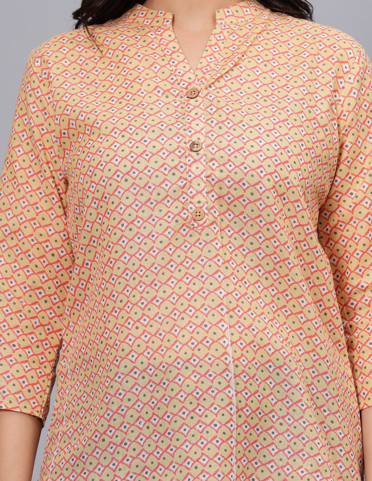 Women's Elegant Printed Cotton Top - Taantav