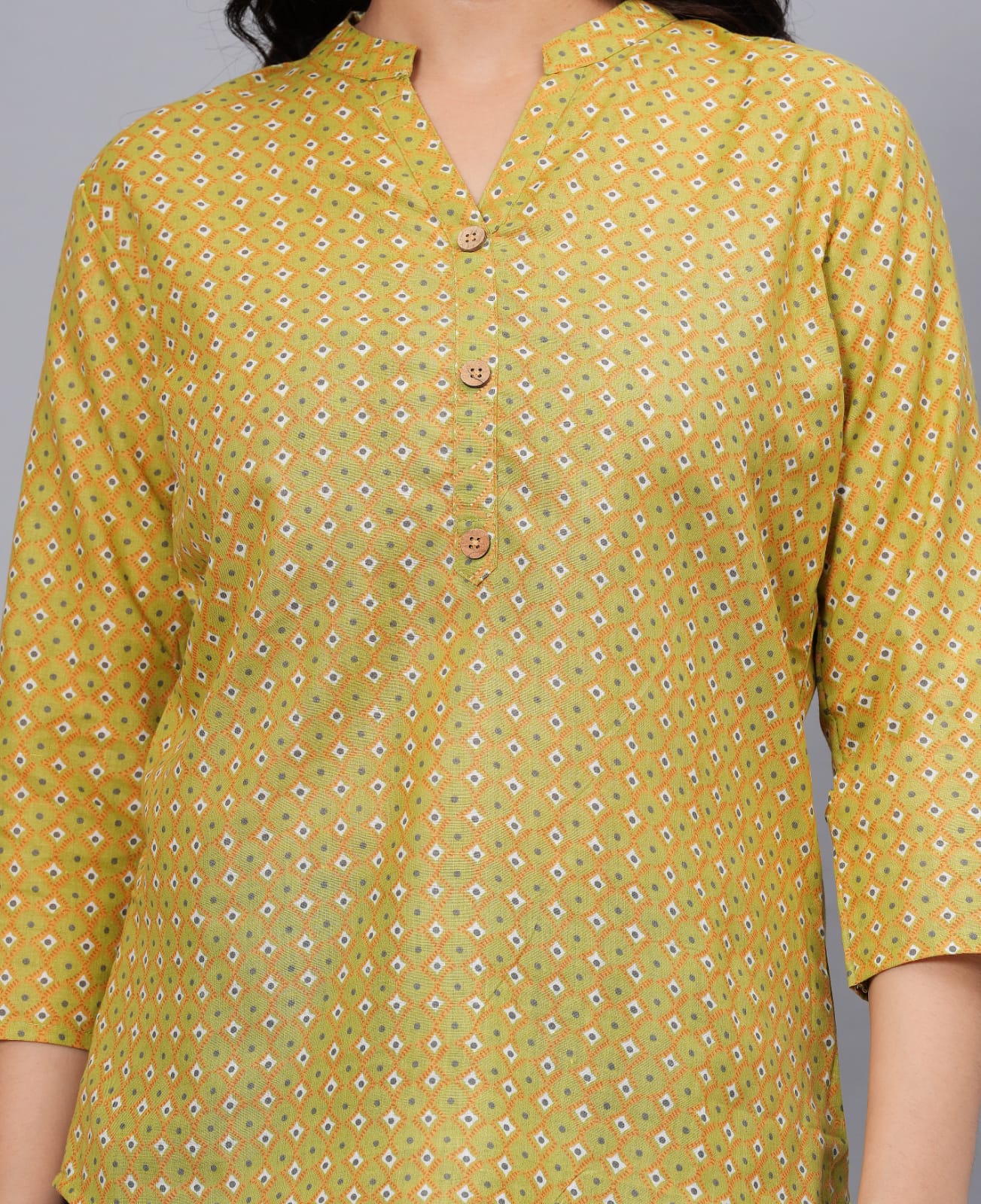 Women's Elegant Printed Cotton Top - Taantav