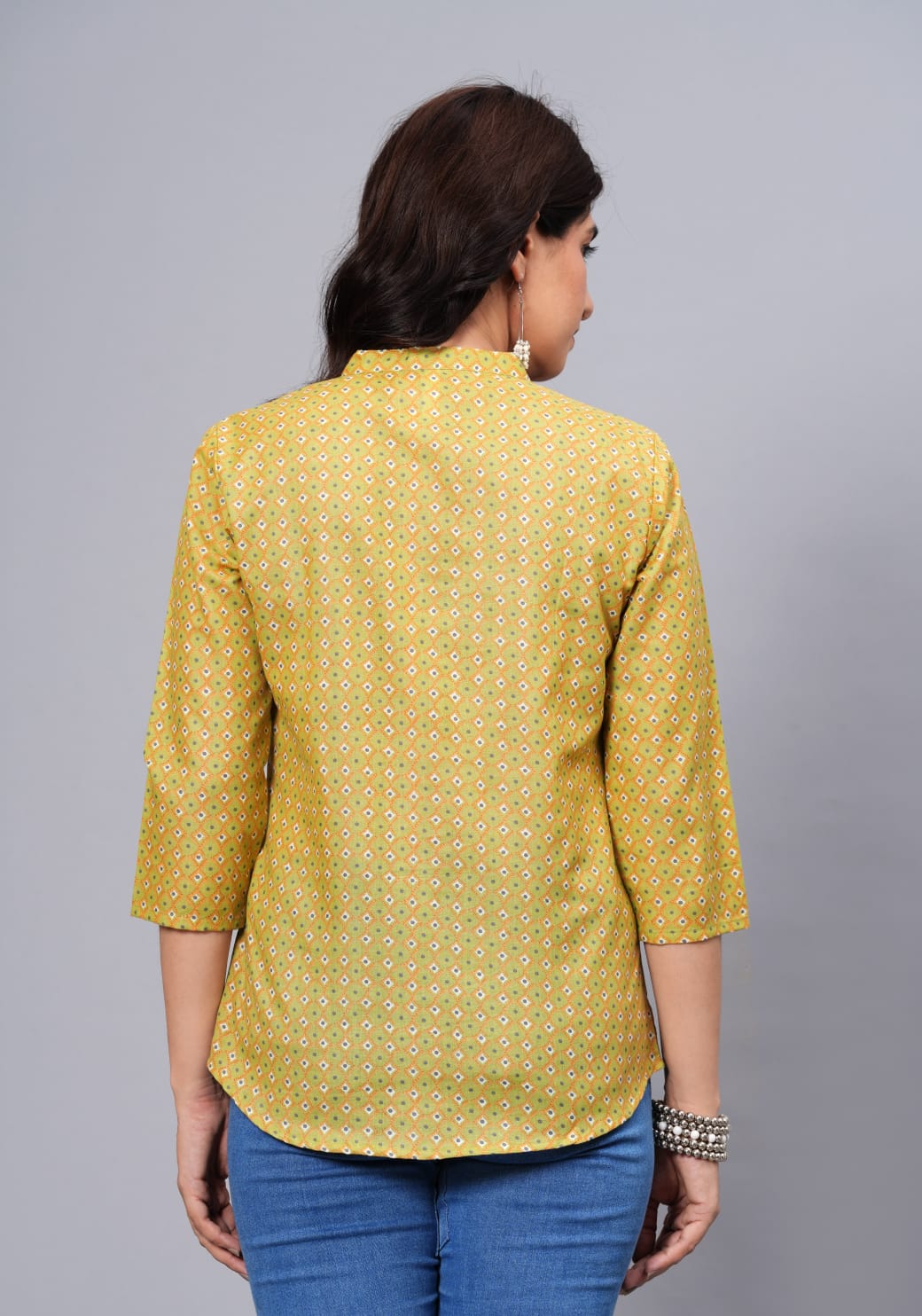 Women's Elegant Printed Cotton Top