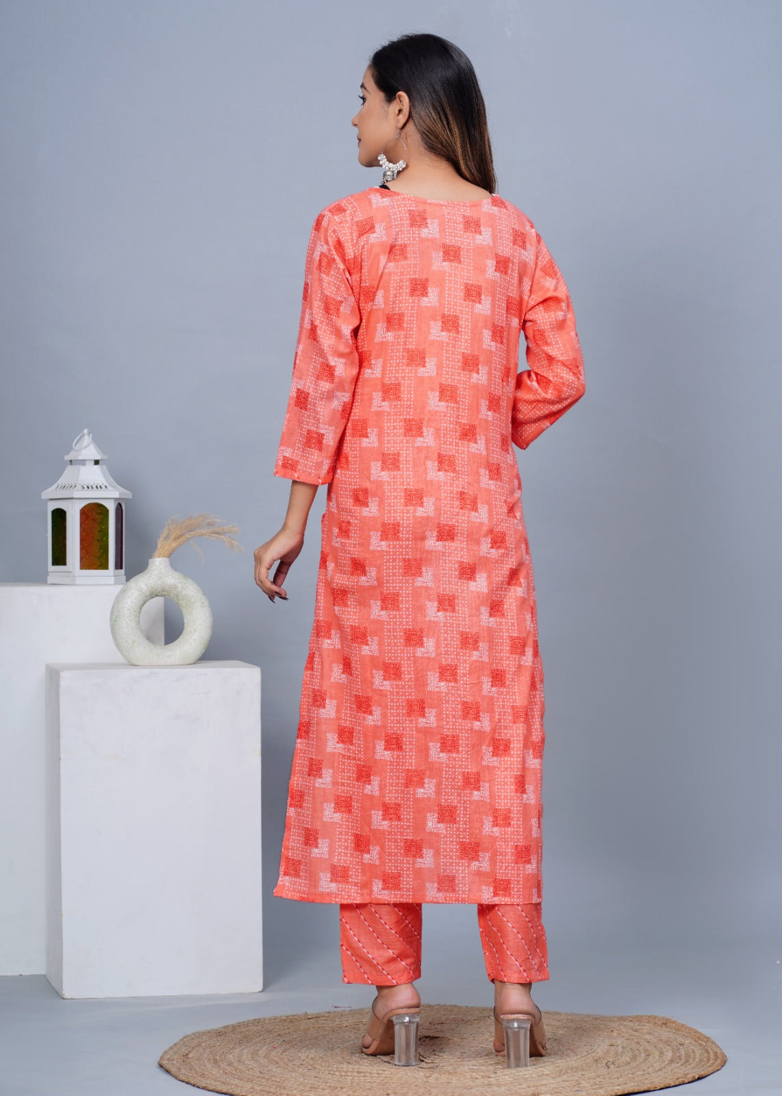 Women's Stylish Cotton Kurta with Pant and Dupatta Set - Taantav