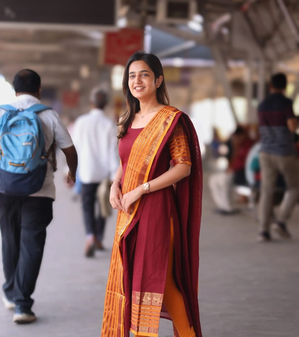 Women's Maroon Kanchi Cotton Suit Set With Traditional Zari Border
